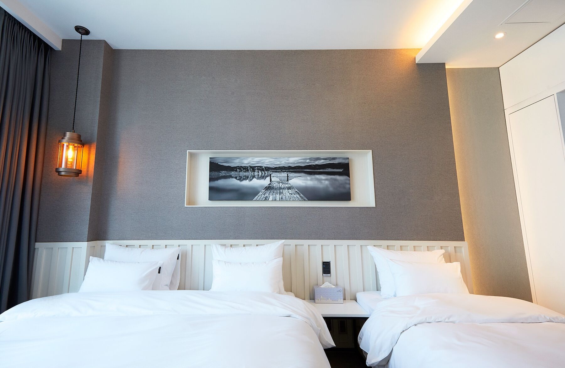 غرفة عائلية بسريرين منفصلين بإطلالة على البحر، Hotel Laon 3/10