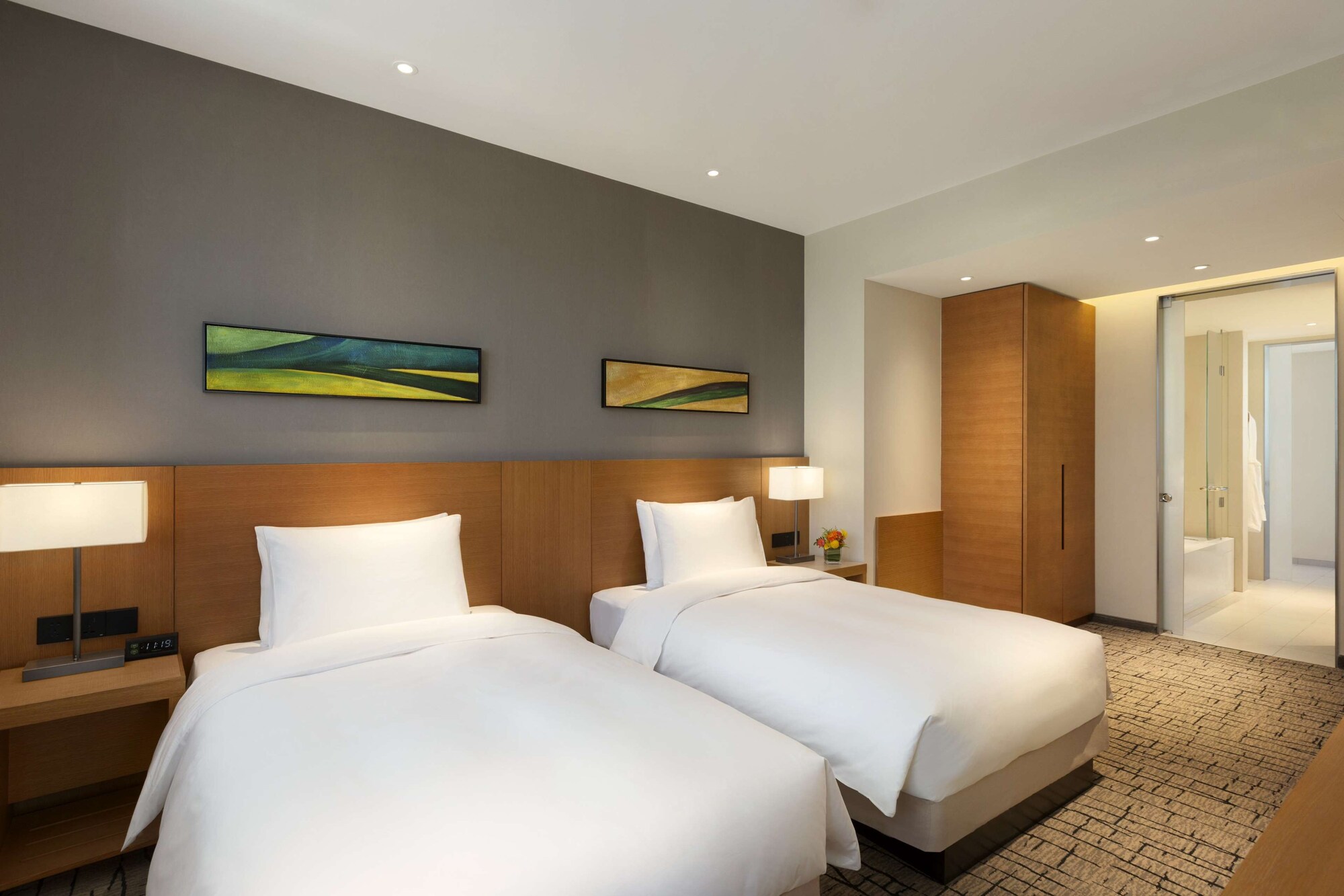 Room, Twin Beds, Sofa