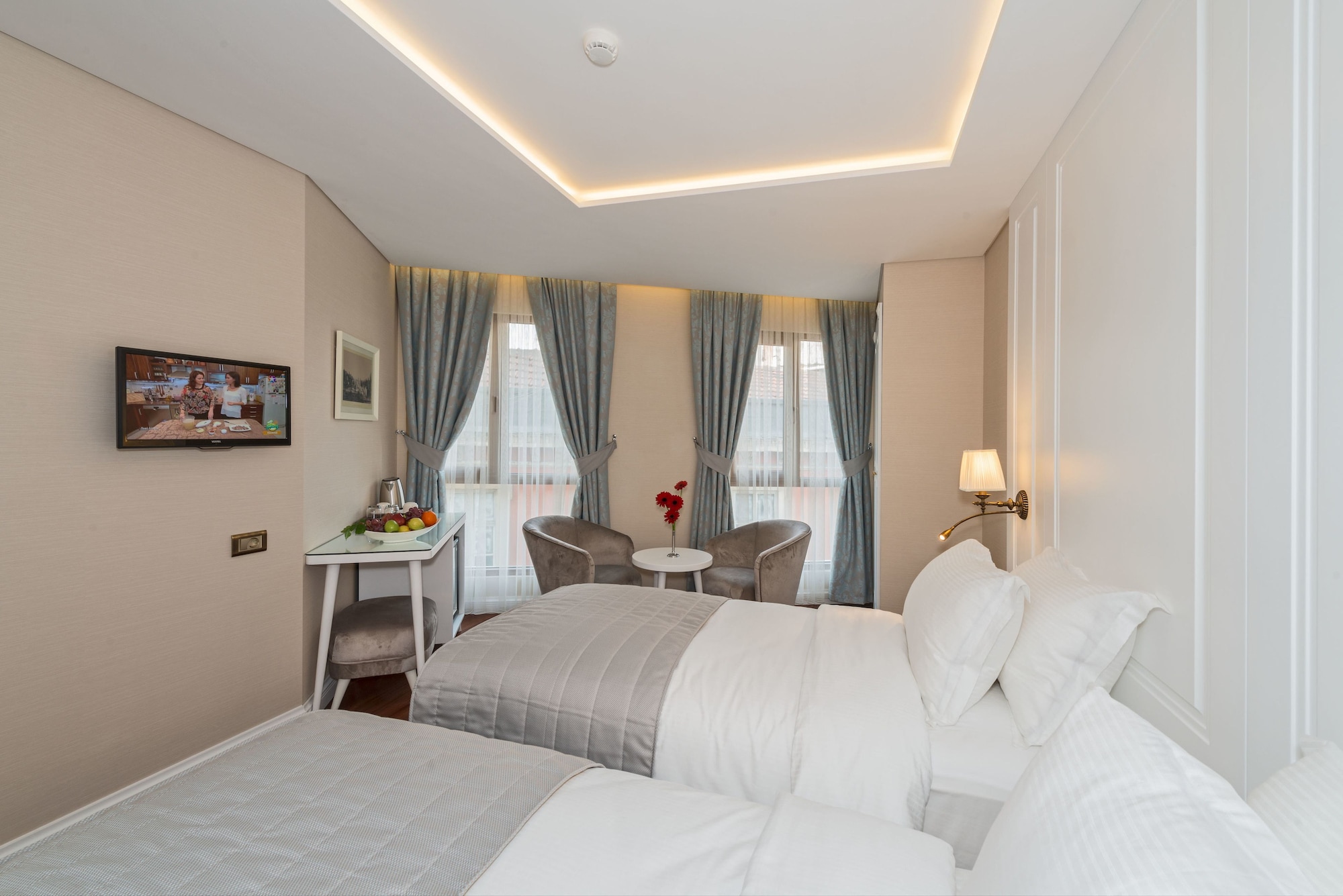DELUXE, SINGLE, DOUBLE BED