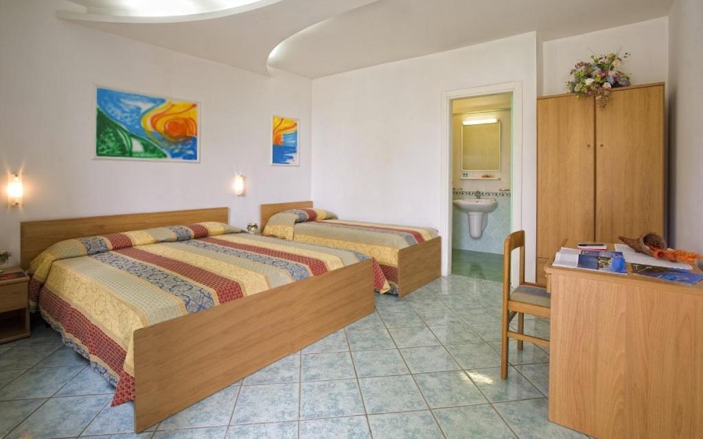 Room, Double Bed, Two Extra Beds