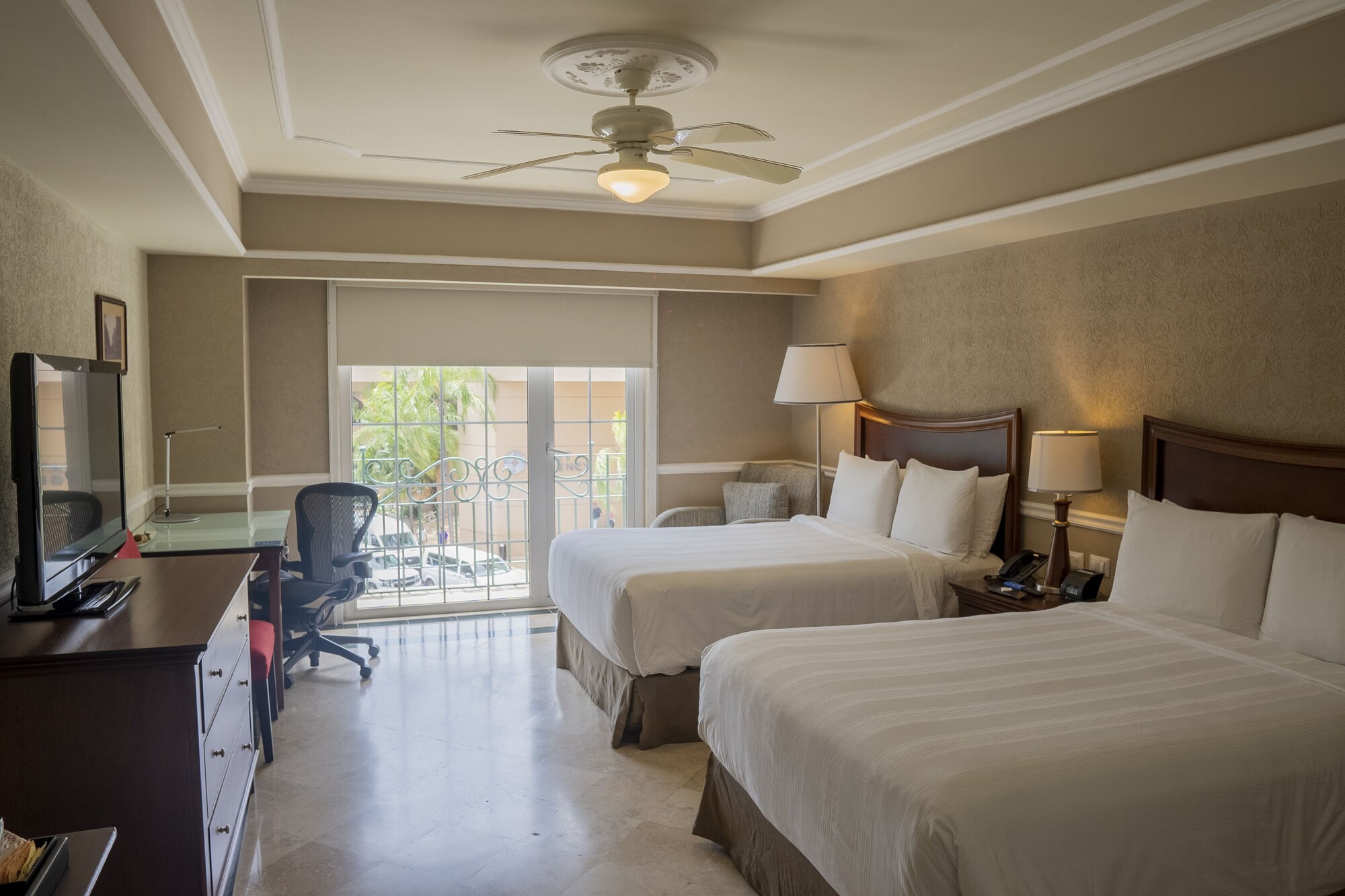 Room, 2 Double Beds, Terrace