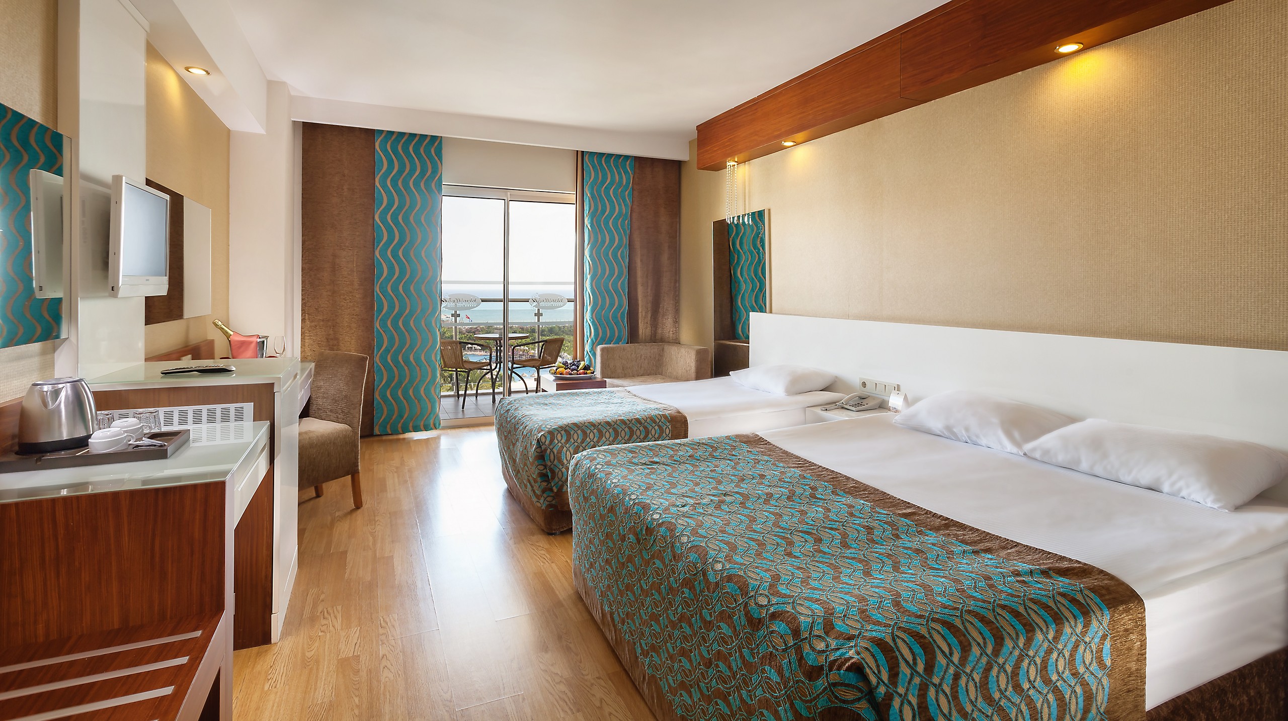 ROOM, SINGLE, DOUBLE BED, LAND VIEW