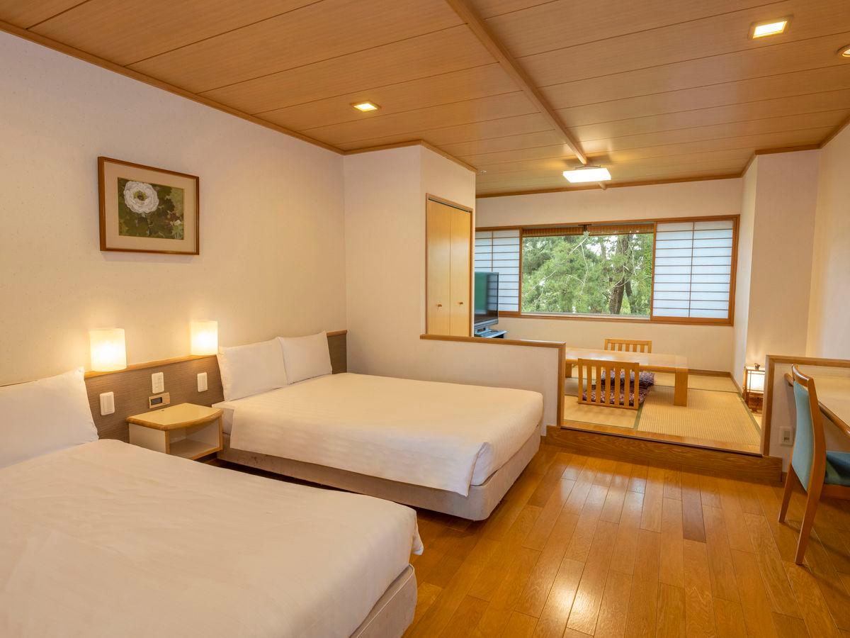 Semi Room, Japanese Western, Comfort, Futon Bed, 2 Semi Double Beds