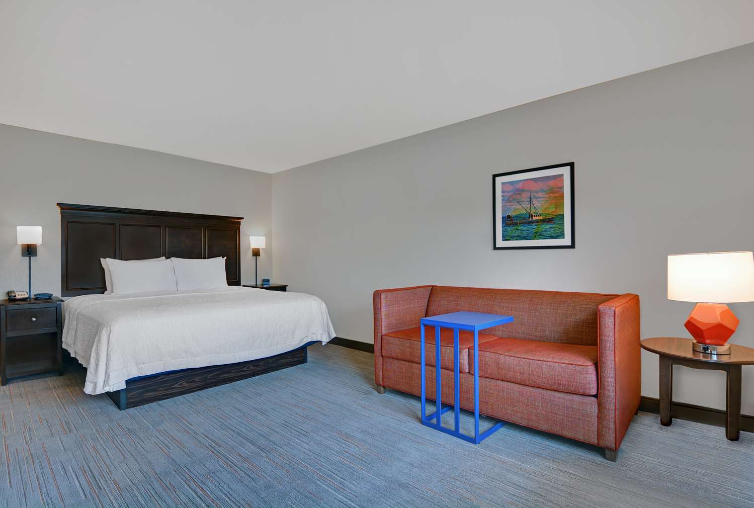 Study, King Bed, River View