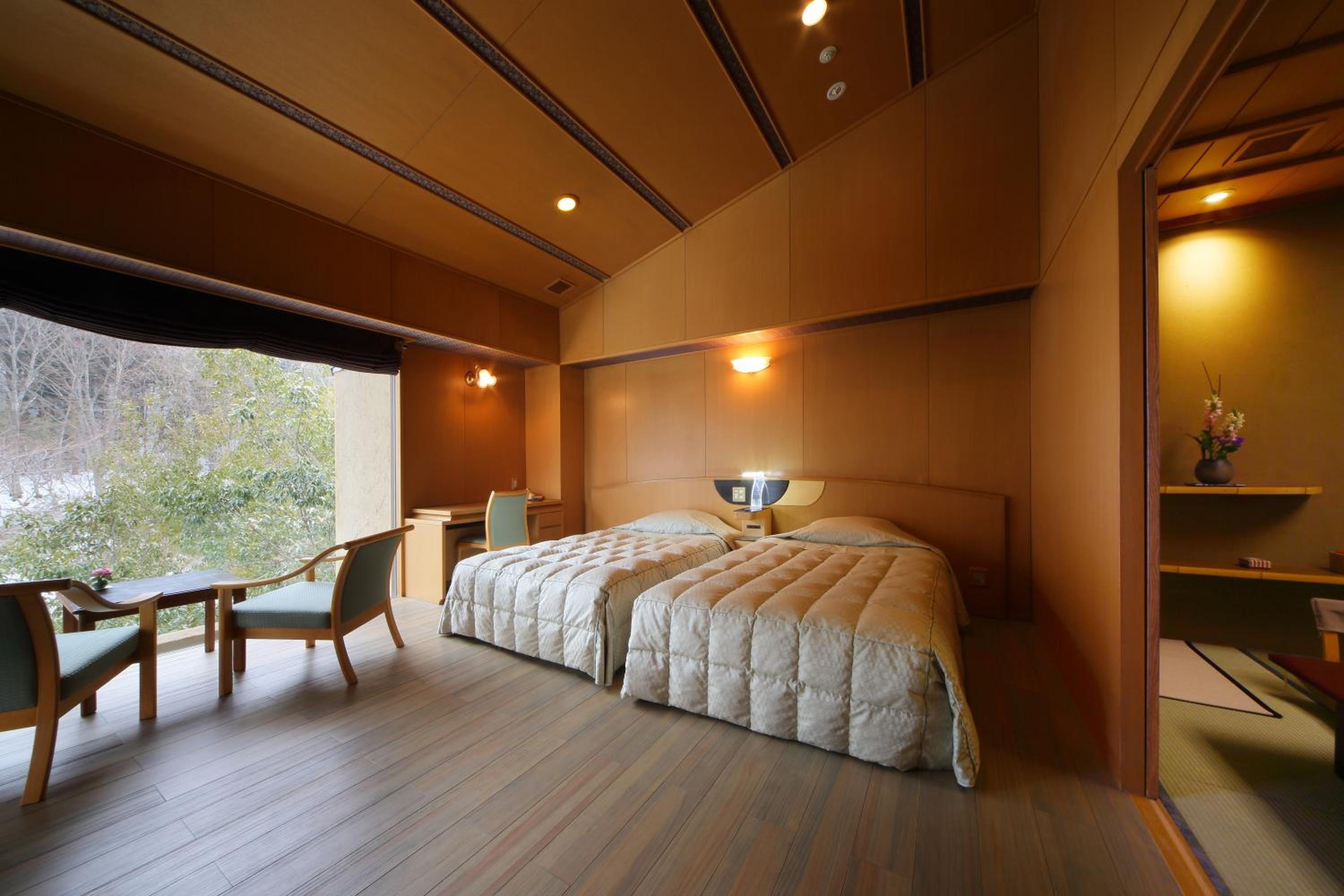 Room, Twin Beds, 2 Futon Beds, Outdoor Bath, Tatami