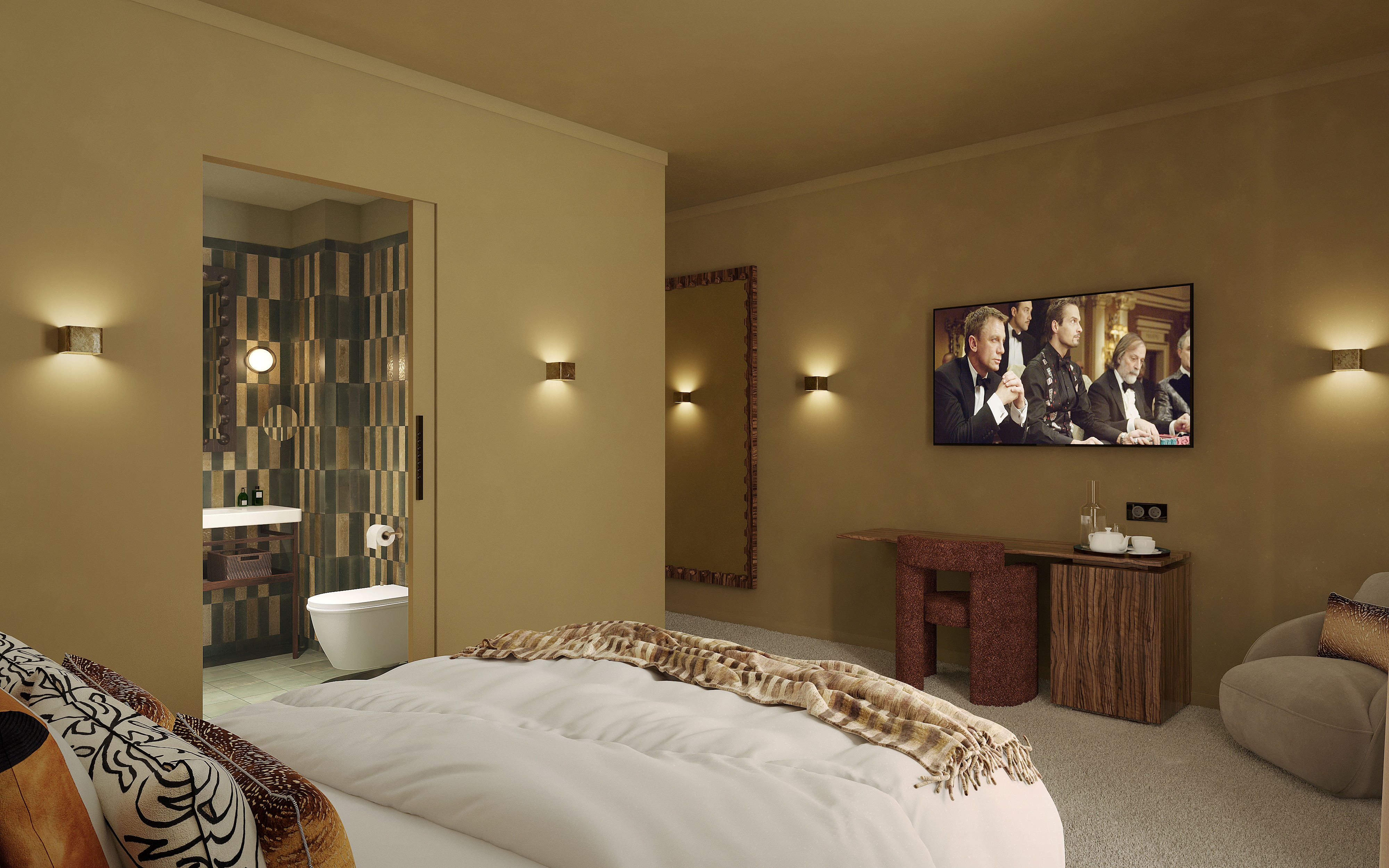 Standard, Double Bed, Bath and Shower, Balcony