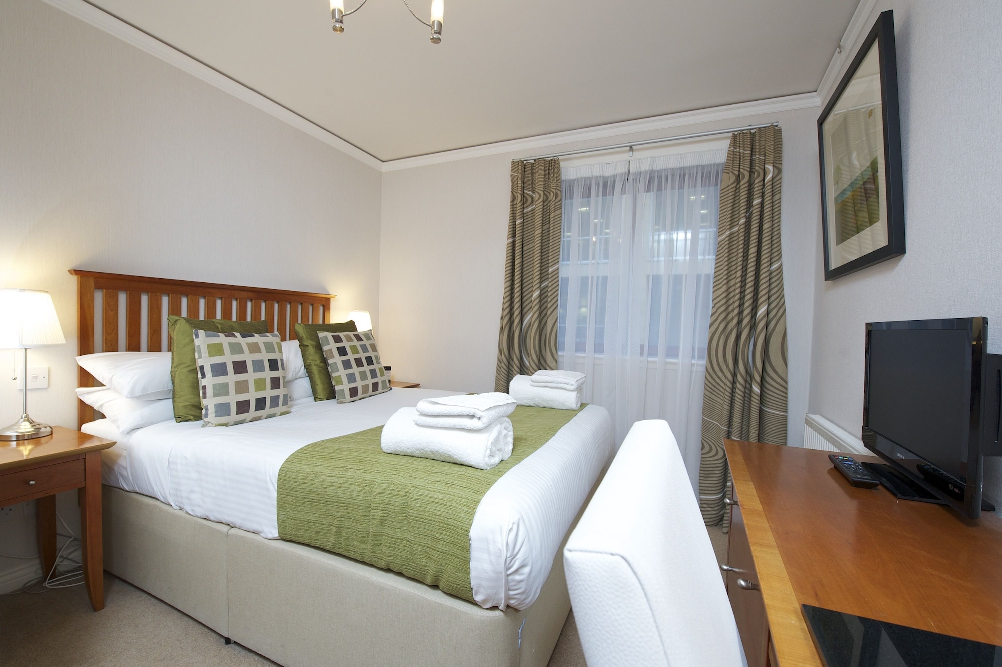 City, Studio, Double Bed, Kitchen
