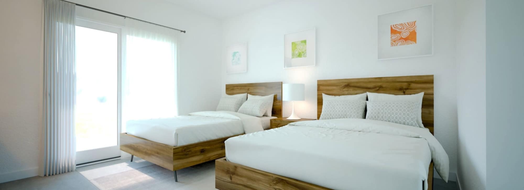 LUXURY, 2 DOUBLE BEDS