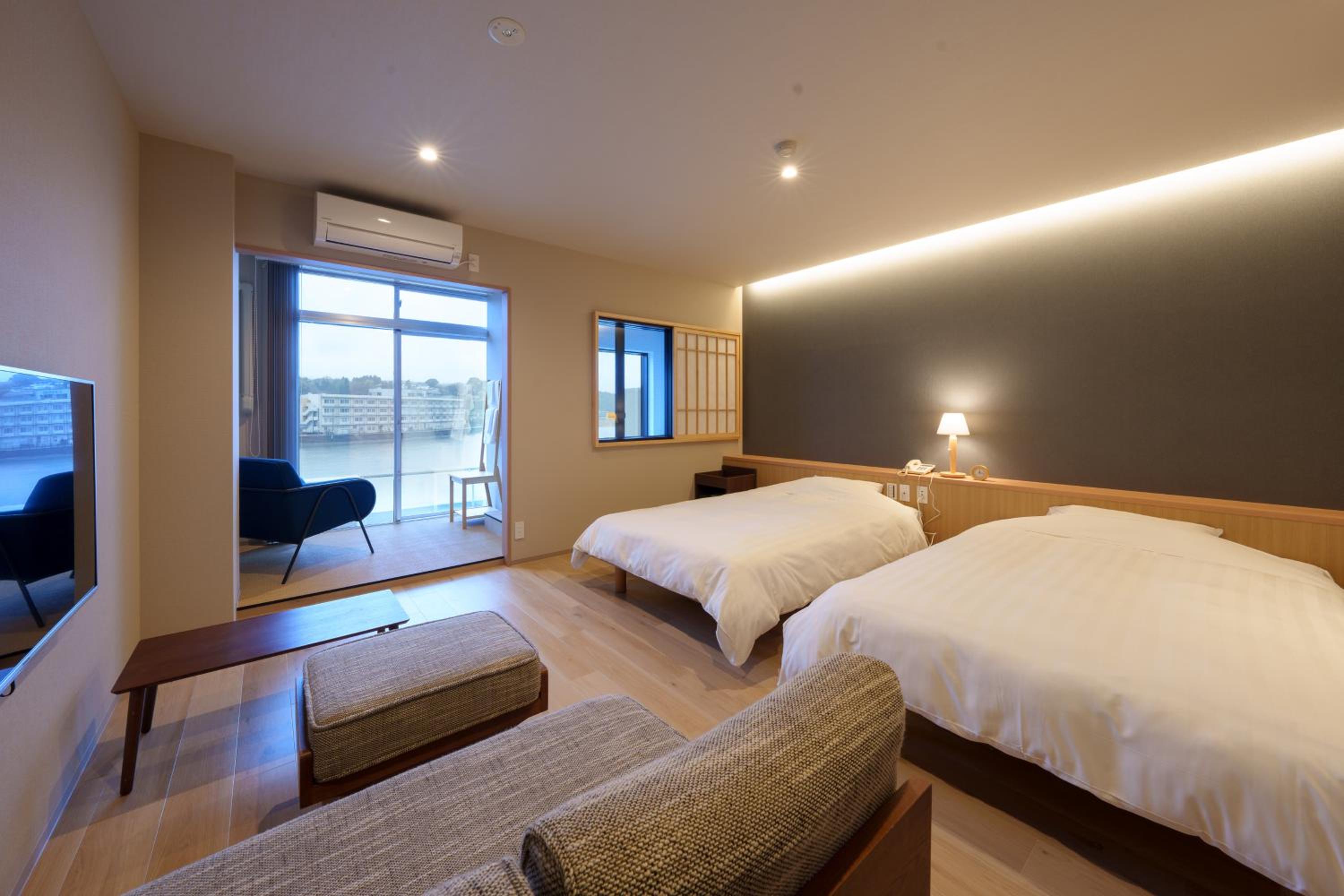 Superior, Twin Beds, River View, Sofa, Hot Spring Bath