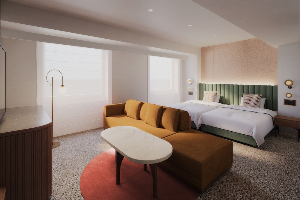 Room, Twin Beds, 2 Sofa, Sauna