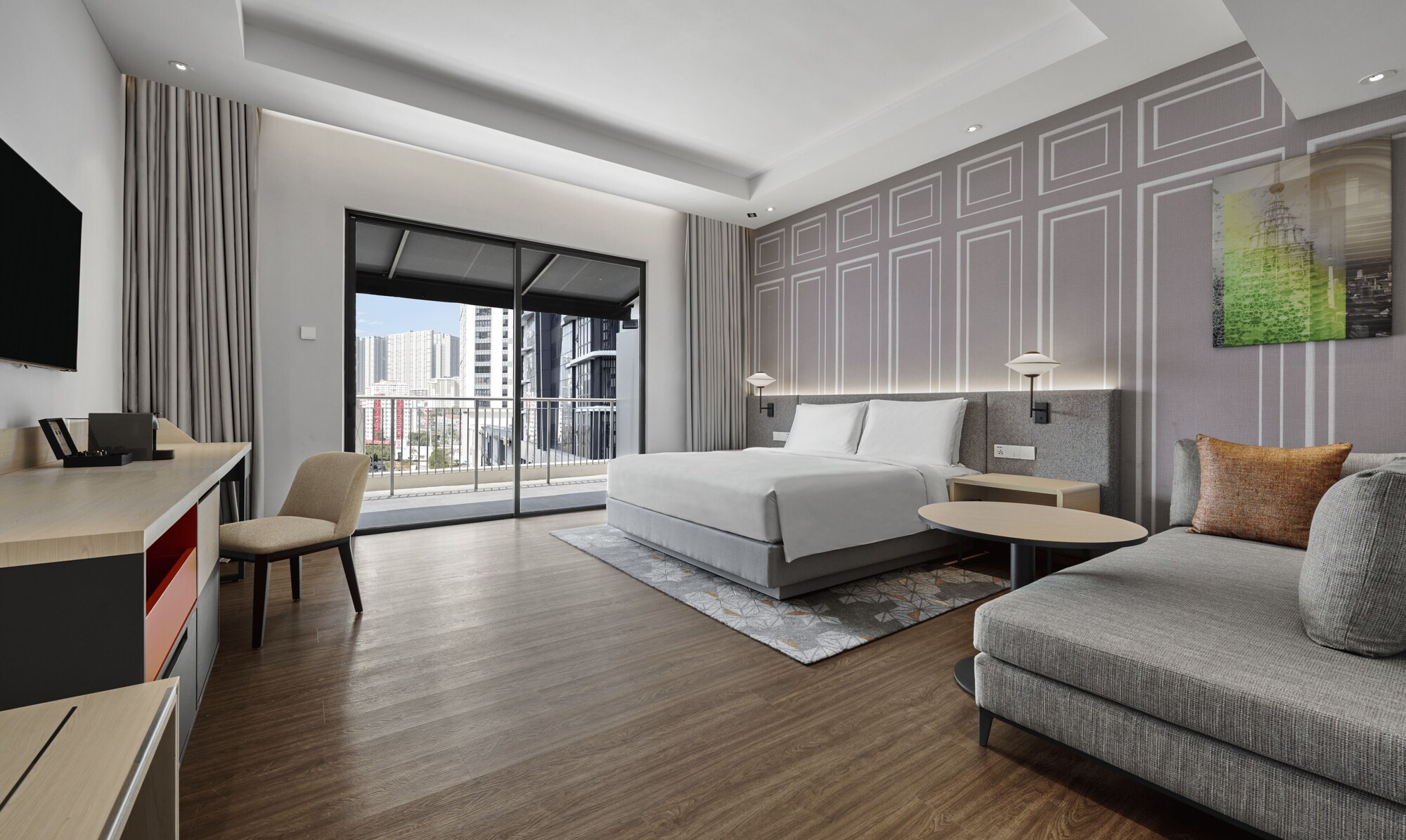 ROOM, KING BED, SOFA, BALCONY