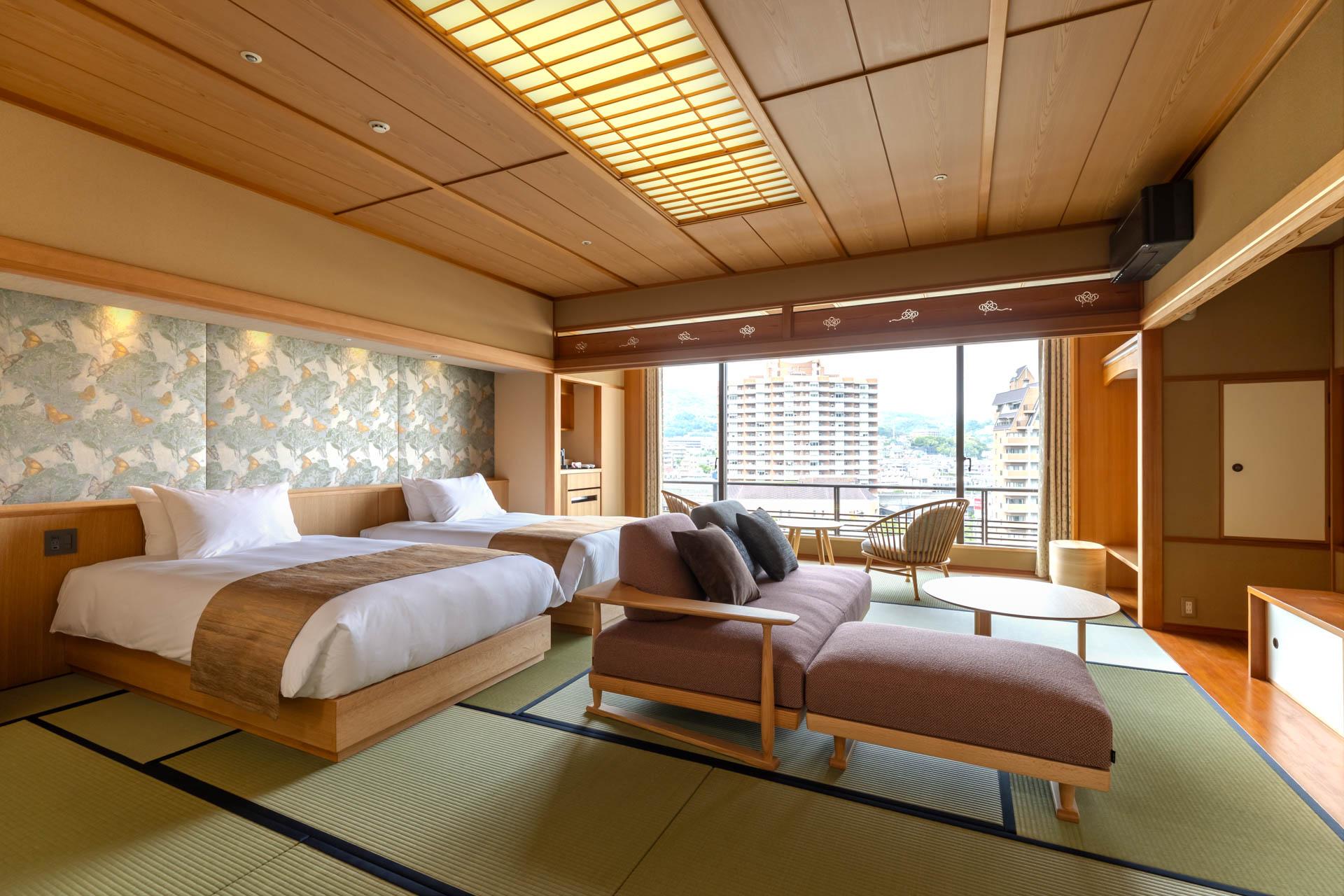 Deluxe, Suite, Twin Beds, Outdoor Bath