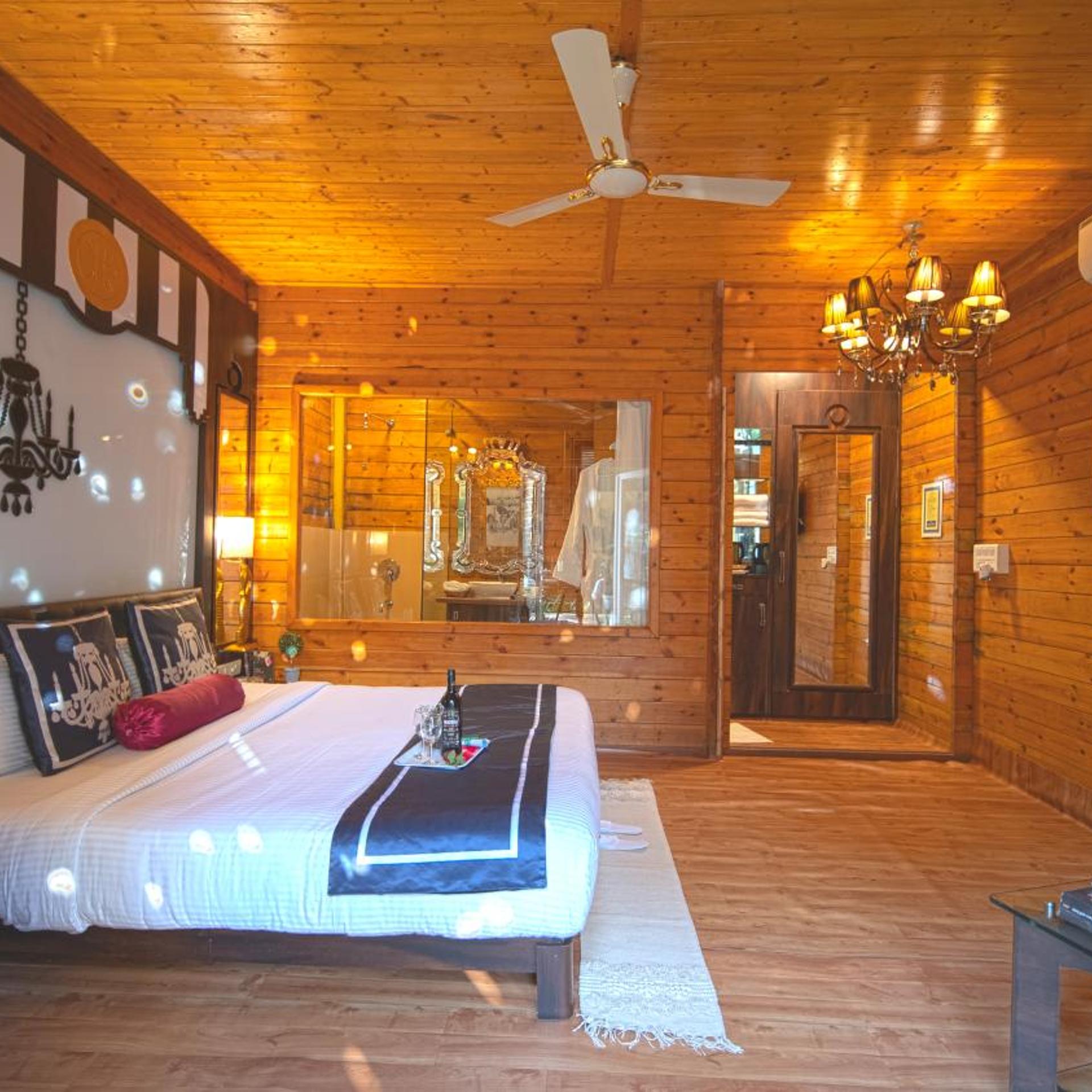 Grand, Wooden, Swiss, Cottage