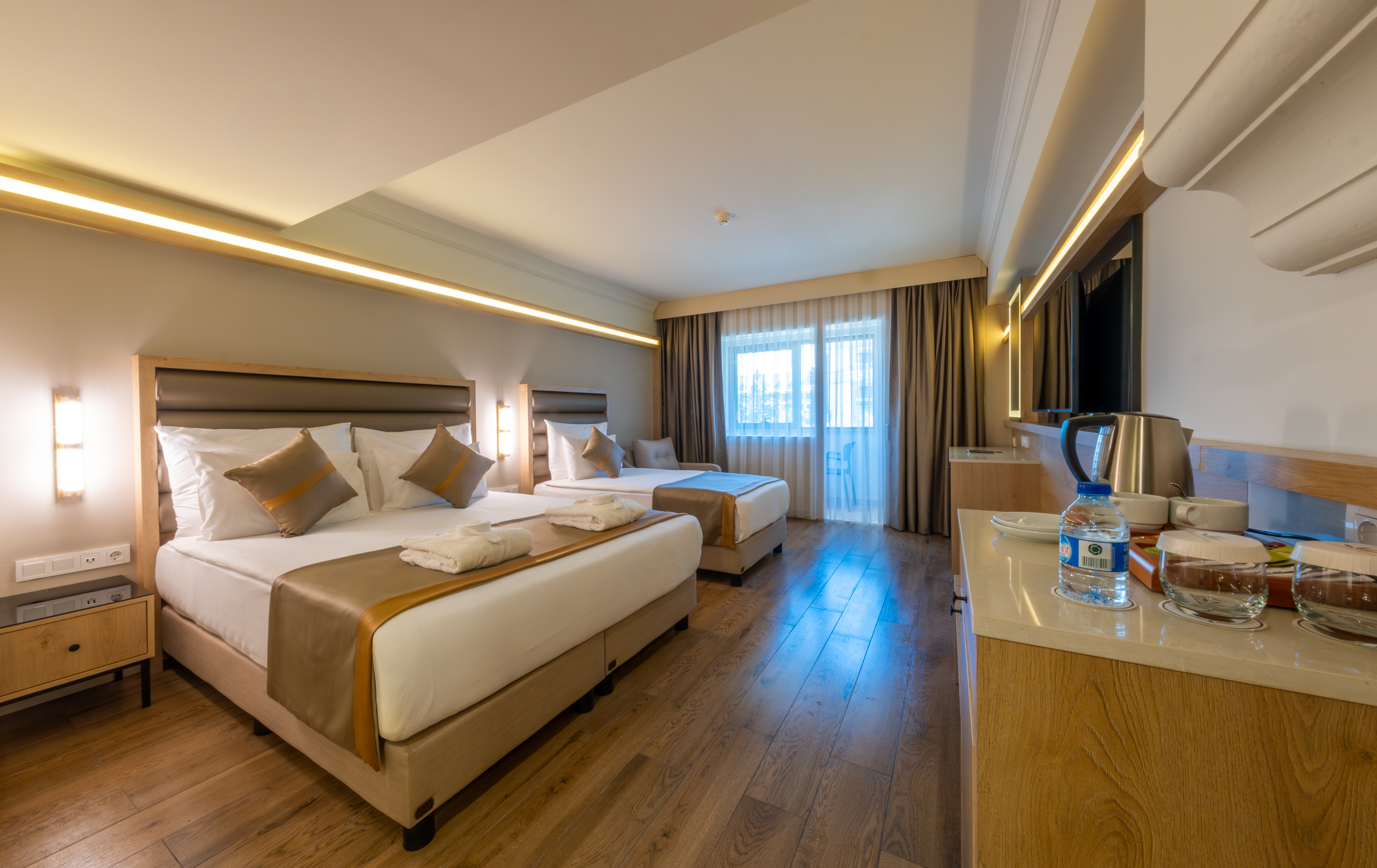 Room, Single, Double Bed, Land View