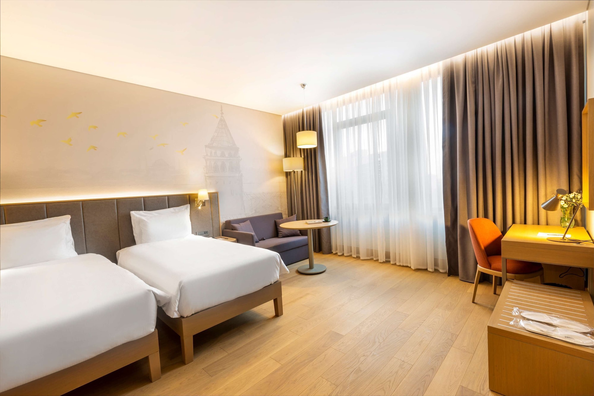 Junior Suite, Twin Beds, Bosphorus View
