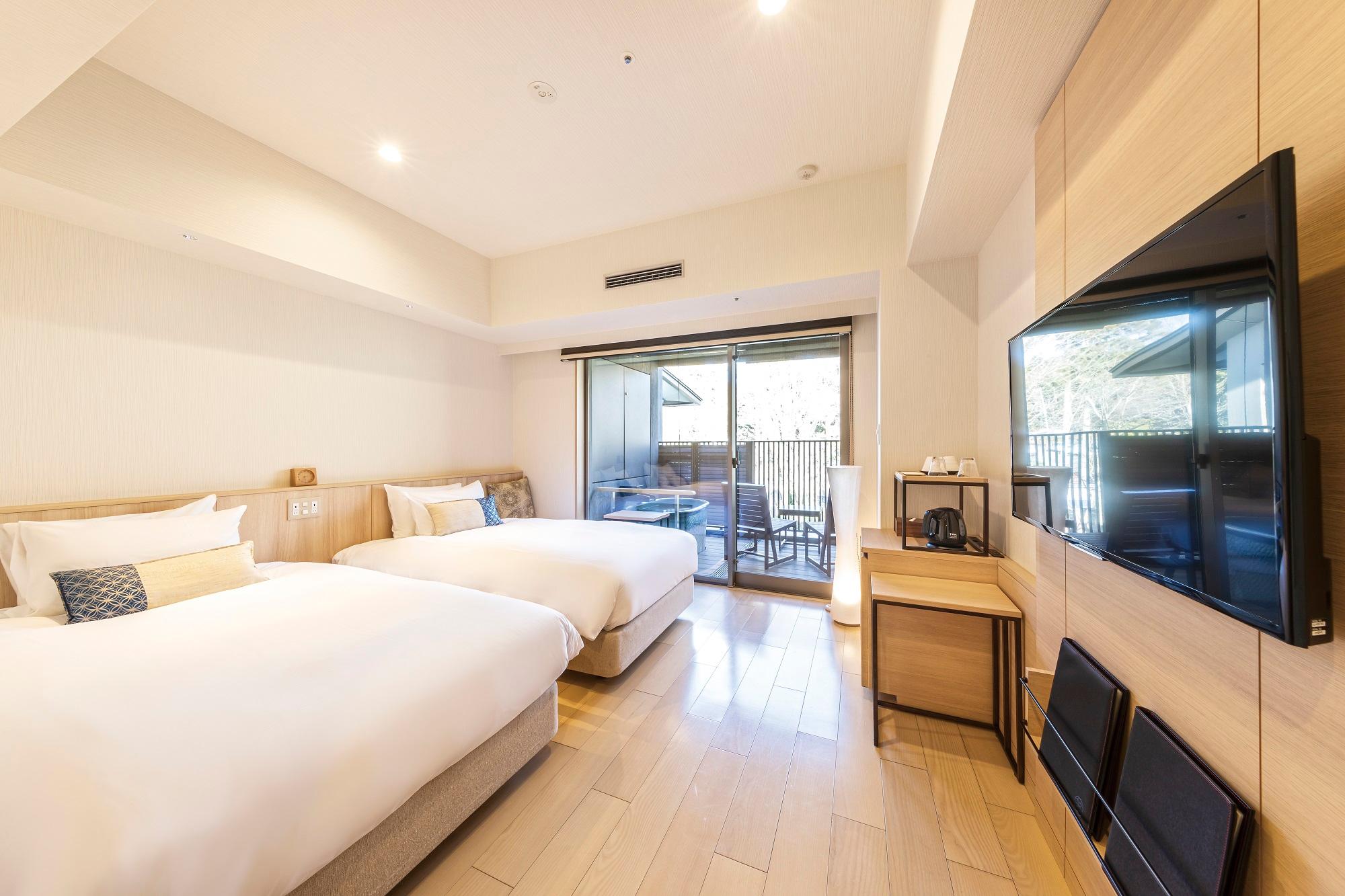 Casual, Economy, Twin Beds, Outdoor Bath