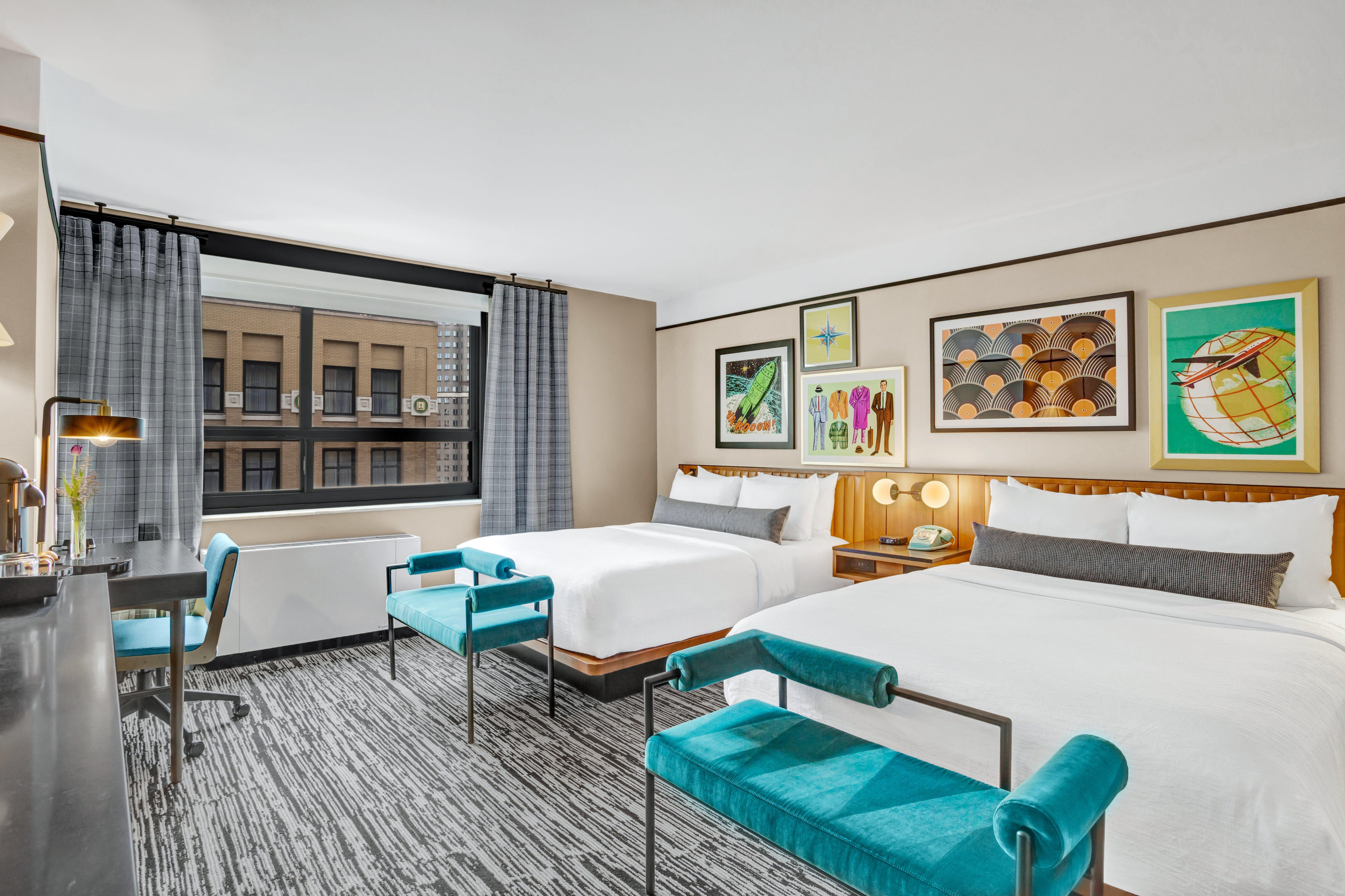 غرفة رباعية بسريرين كوين لذوي الإعاقة، Hotel Indigo Minneapolis Downtown An Ihg Hotel Ex Crowne Plaza 3/5