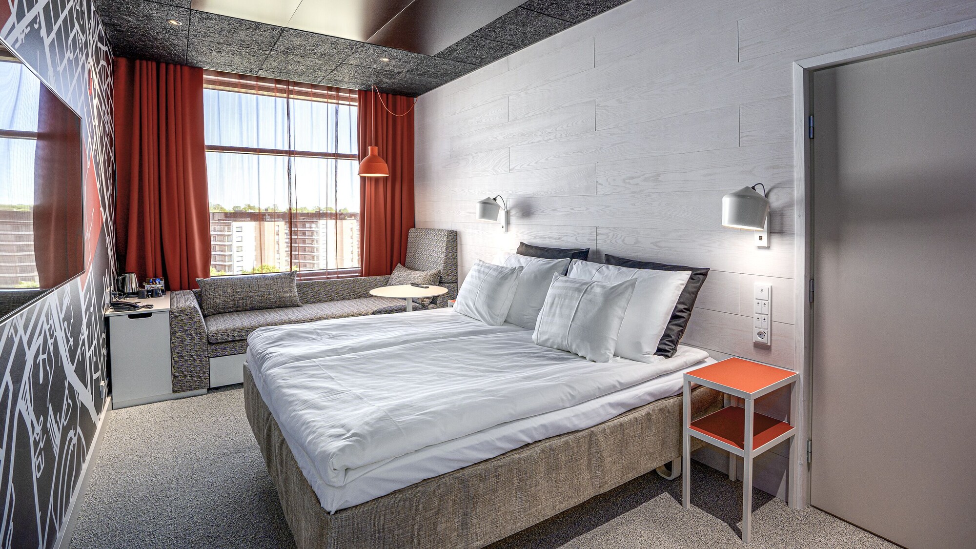 غرفة قياسية بسرير كينج مع سرير إضافي، Original Sokos Hotel Kupittaa 2/8