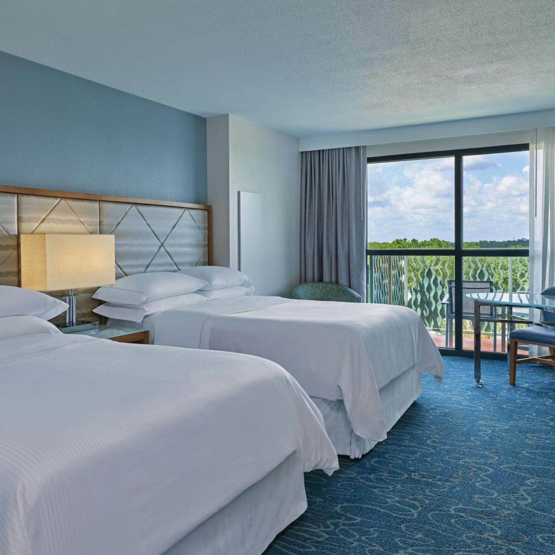 Resort, Guest Room, 2 Double Beds, Resort View, Balcony