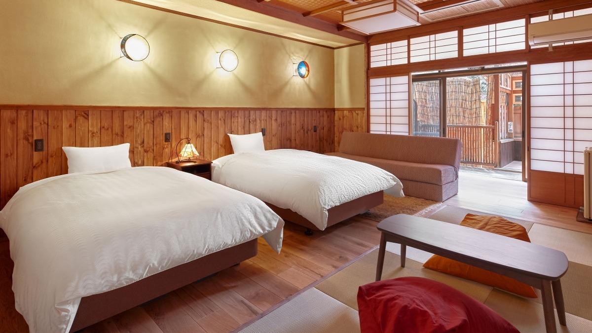 Standard, Twin Beds, Outdoor Bath