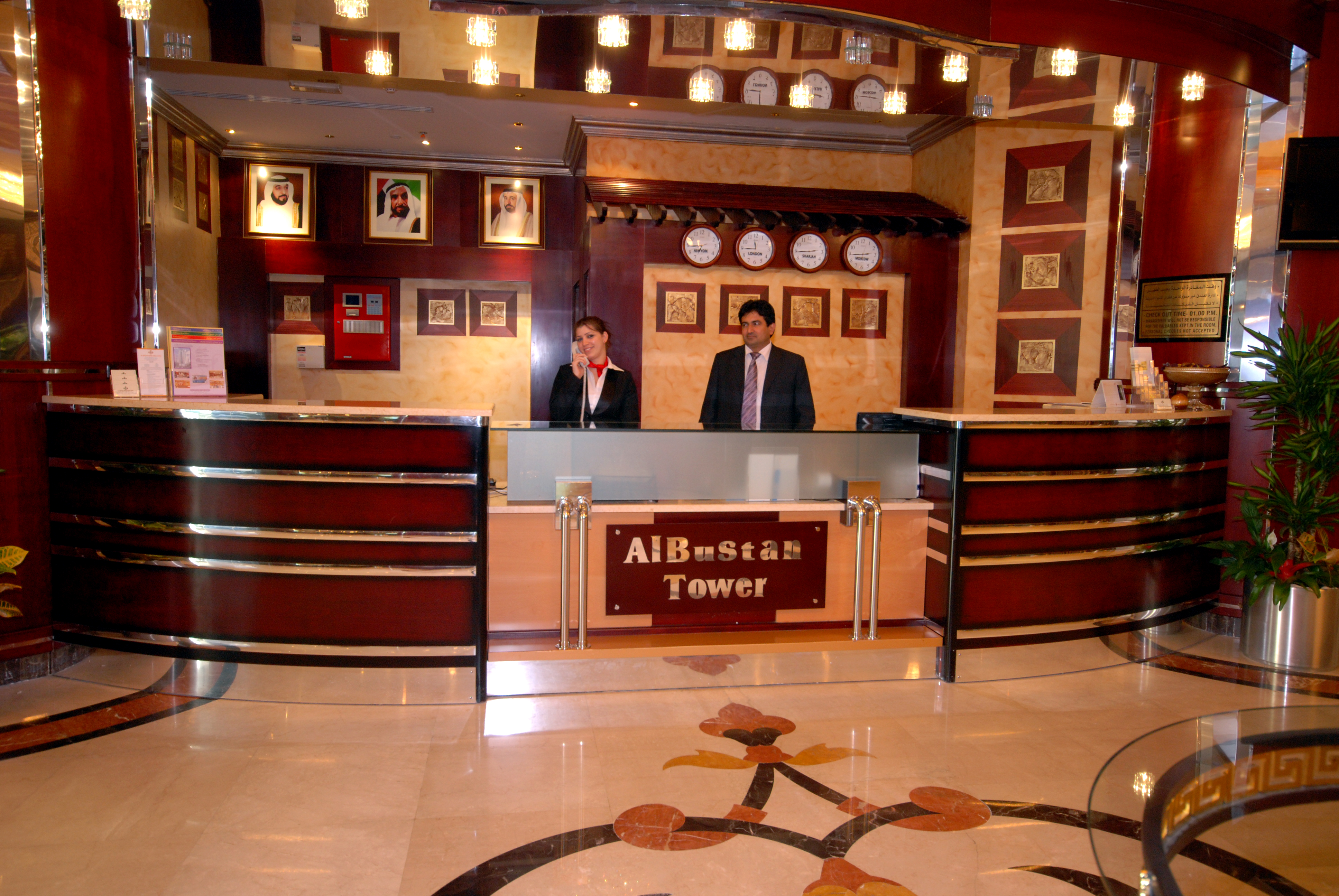 Lobby at Al Bustan Tower Hotel Suites, SHARJAH