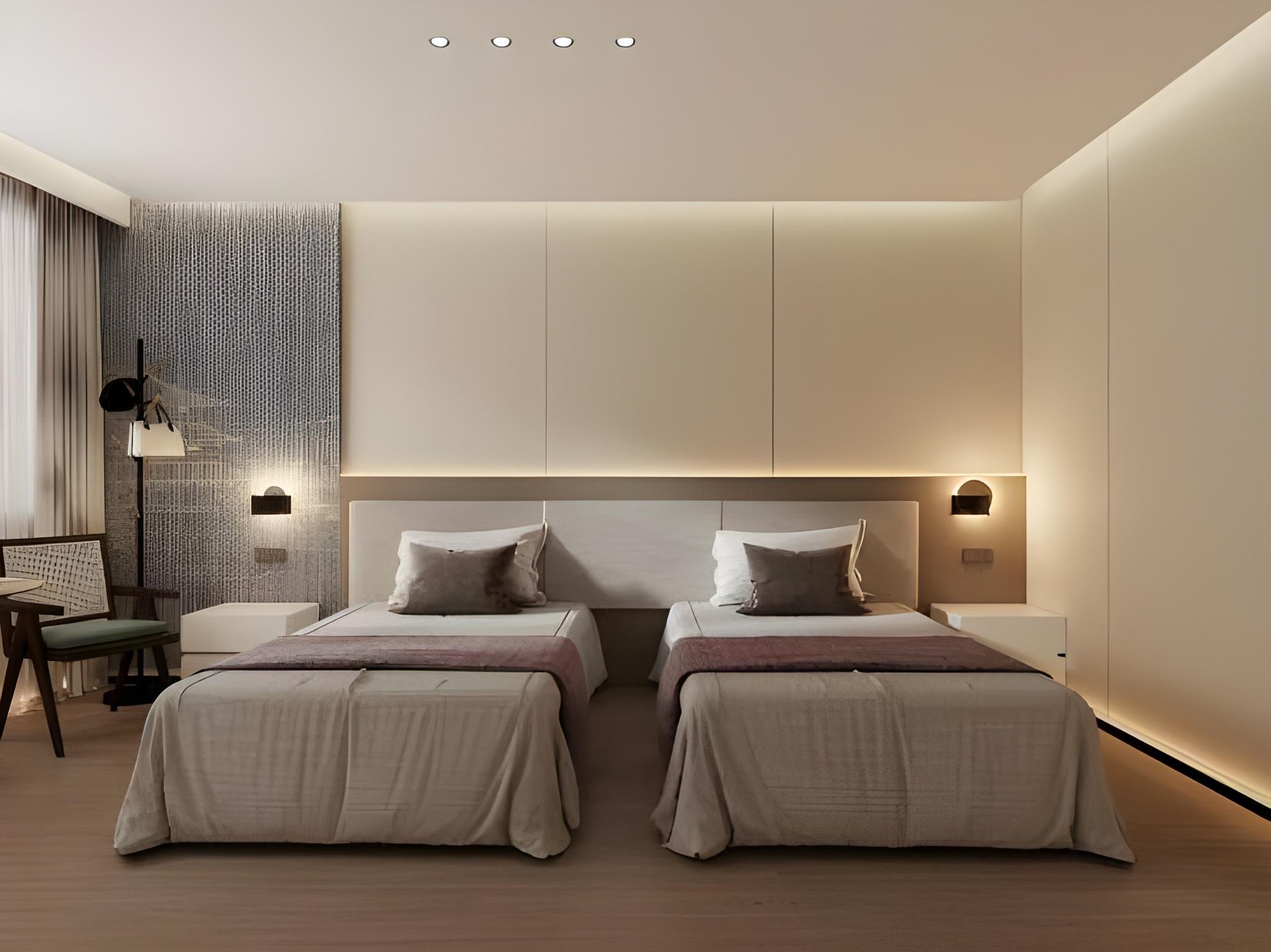 Cozy, Smart, Twin Beds