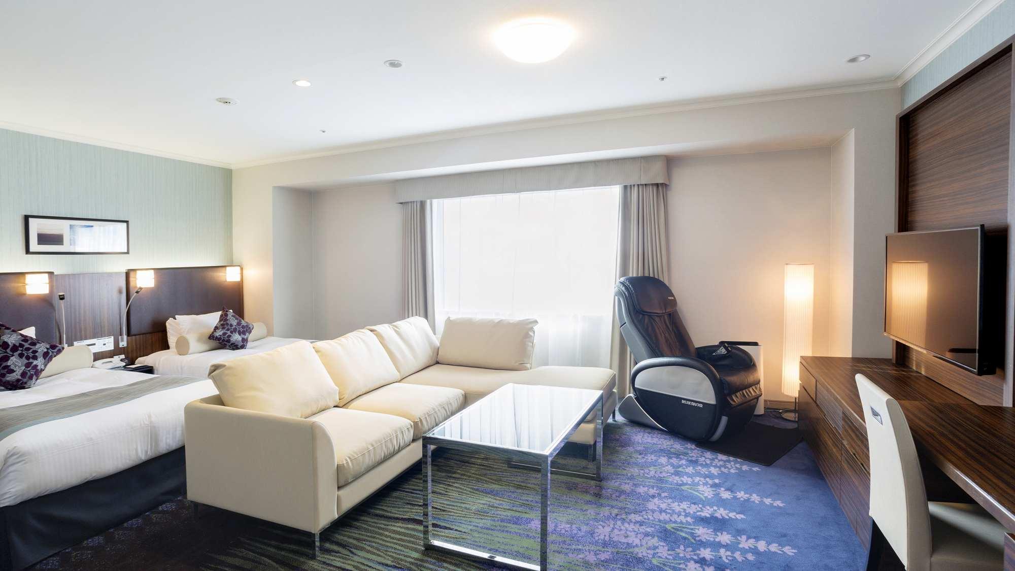 Exclusive, Premium, Twin Beds, Night View