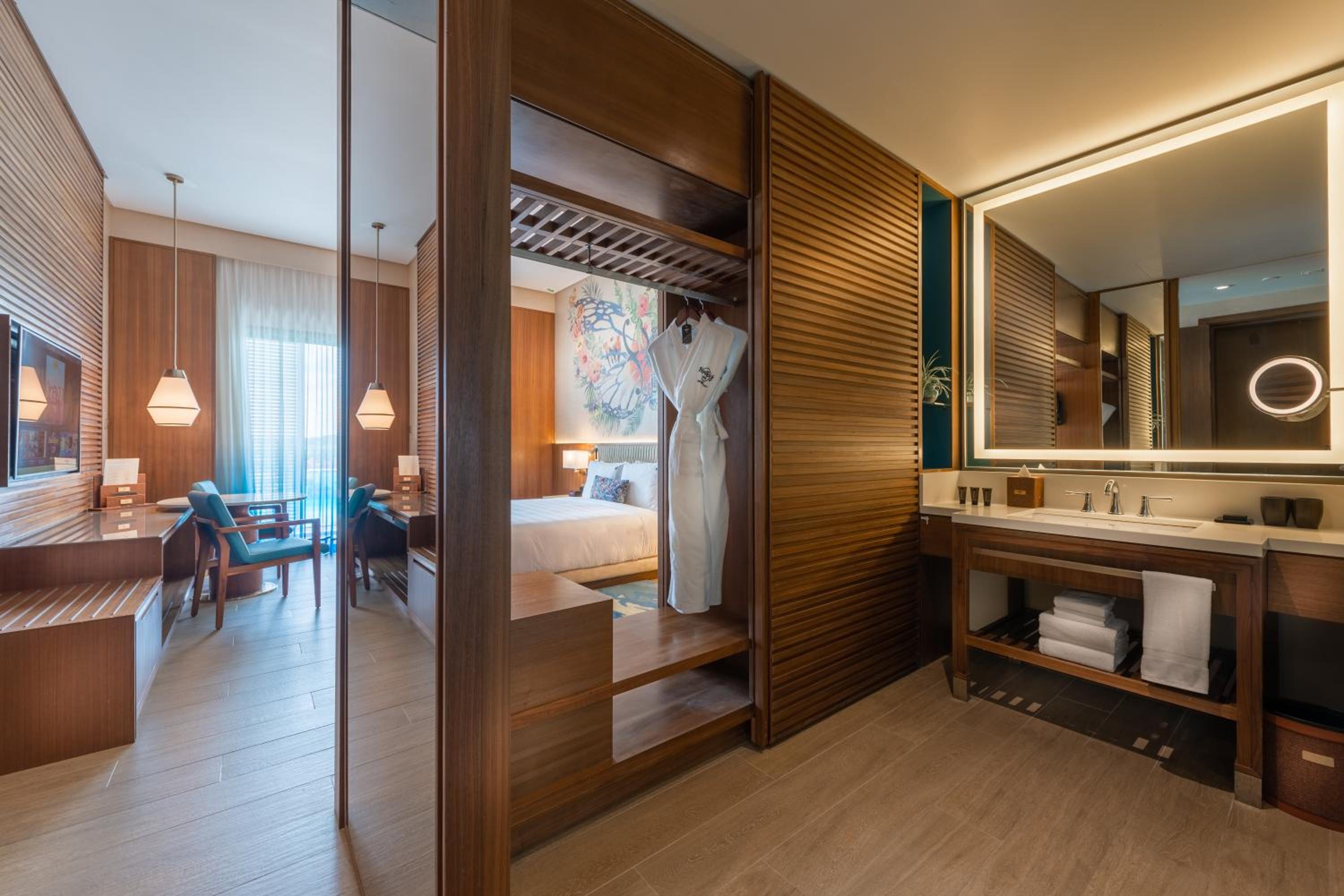 غرفة بسرير مزدوج أو سريرين منفصلين، Hard Rock Hotel Desaru Coast 7/8