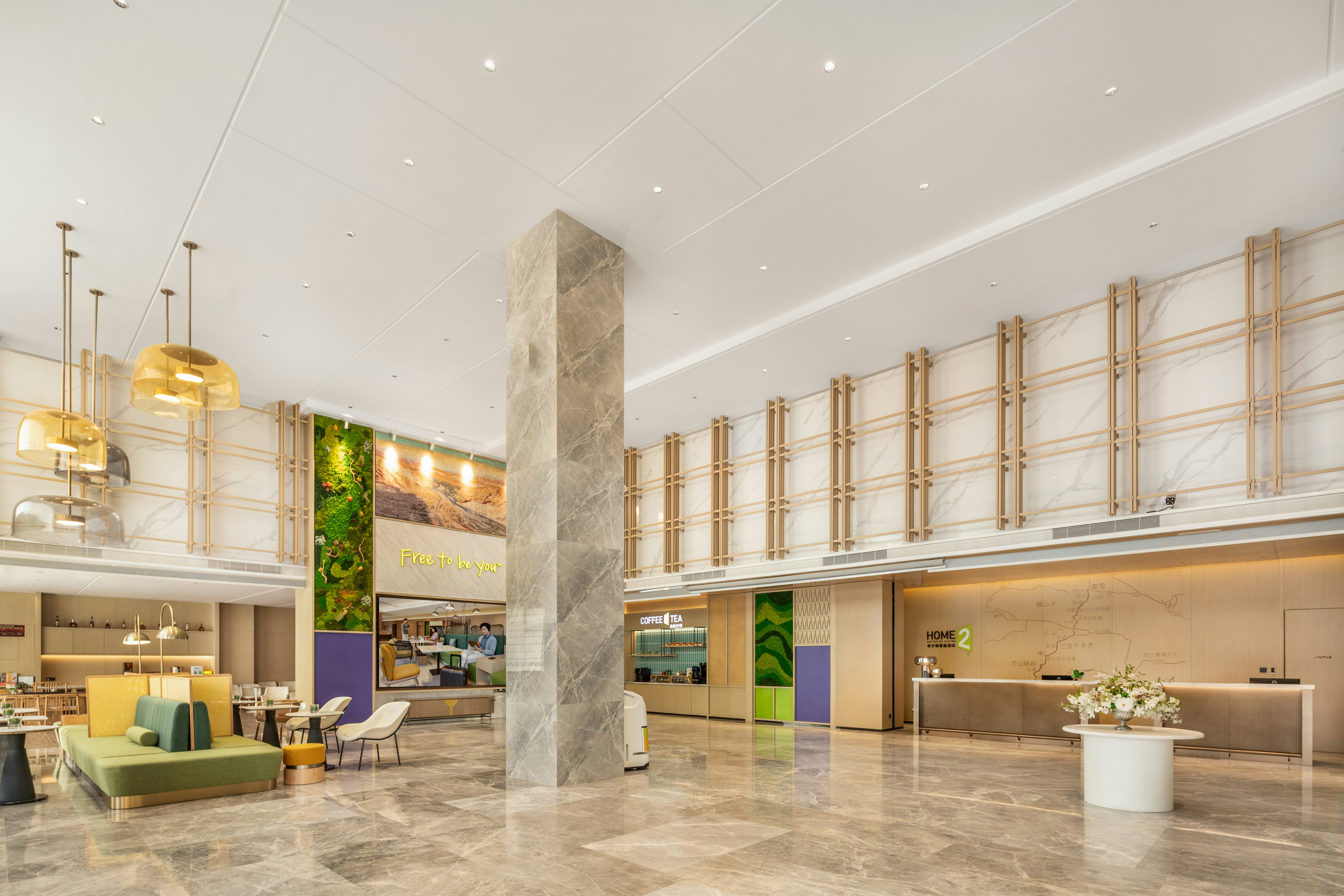 Lobby at Home2 Suites by Hilton Xinjiang Kuche, Wensu