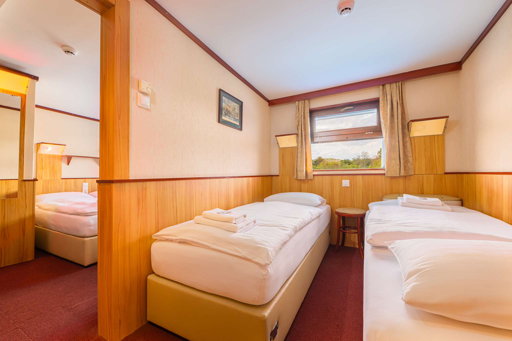 Boat, Cabin, Quadruple, River View
