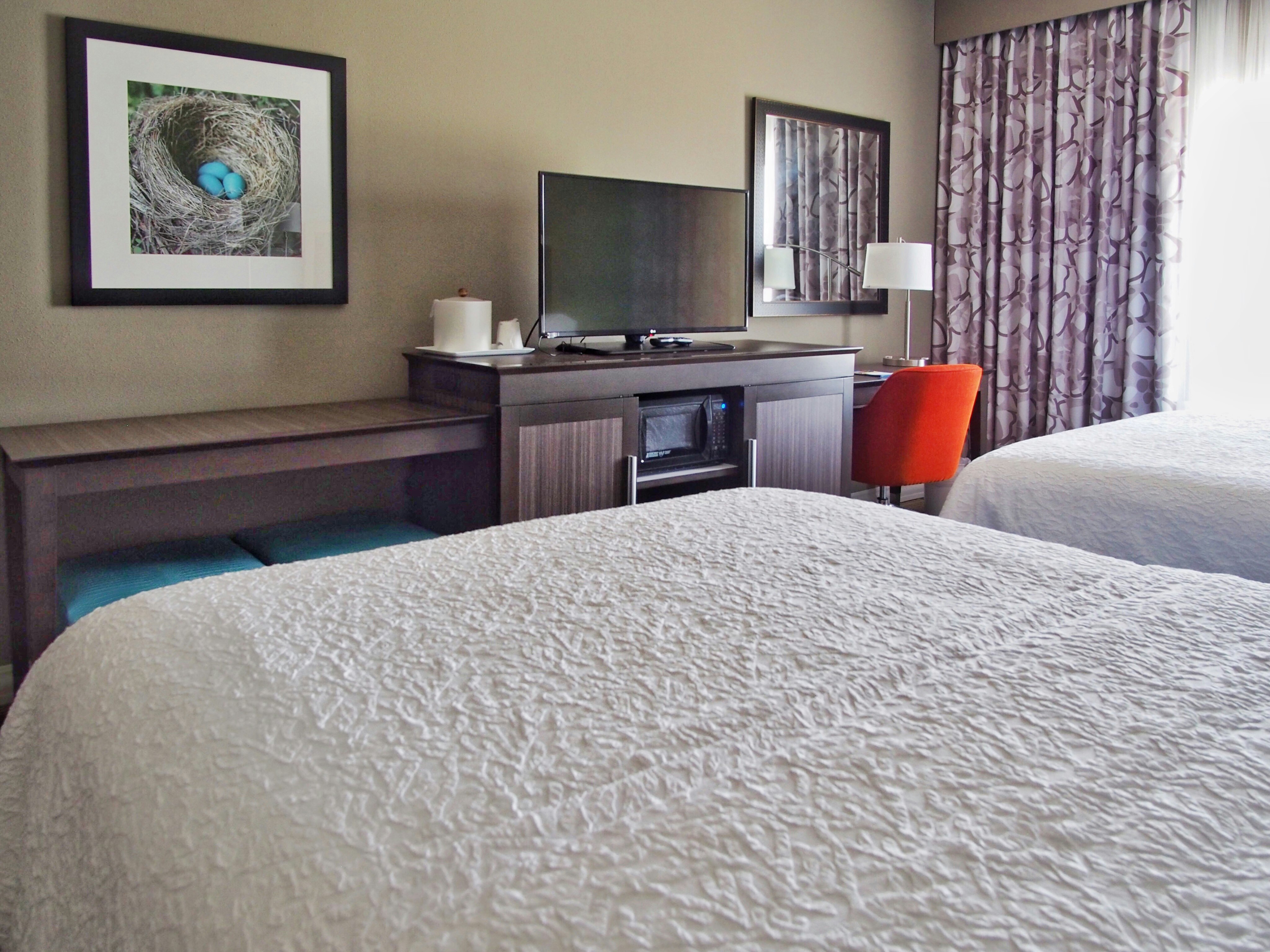 غرفة بسريرين كوين، Hampton Inn Suites Moore Ok 2/3