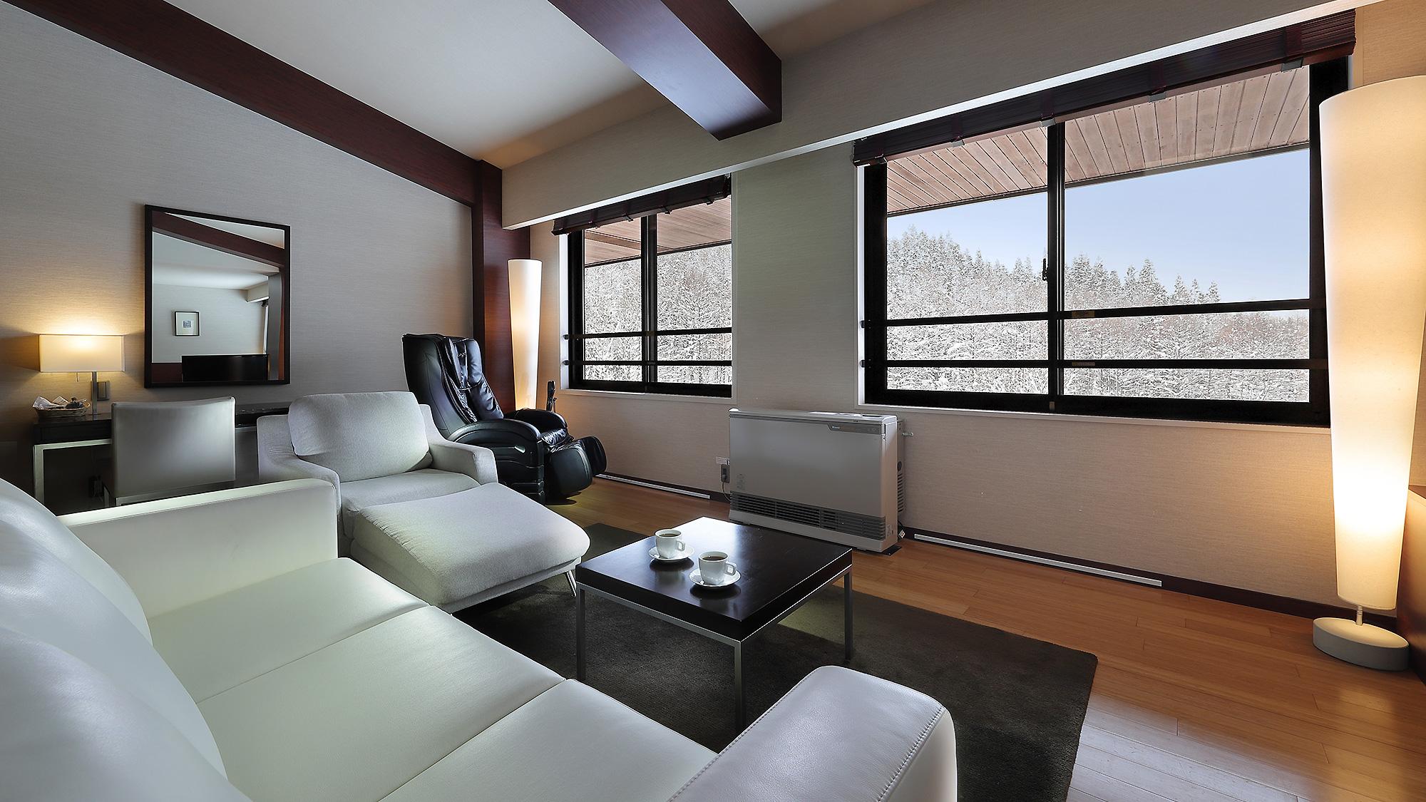 Design, Deluxe, Suite, Twin Beds, Mountain View, River View, Top Floor