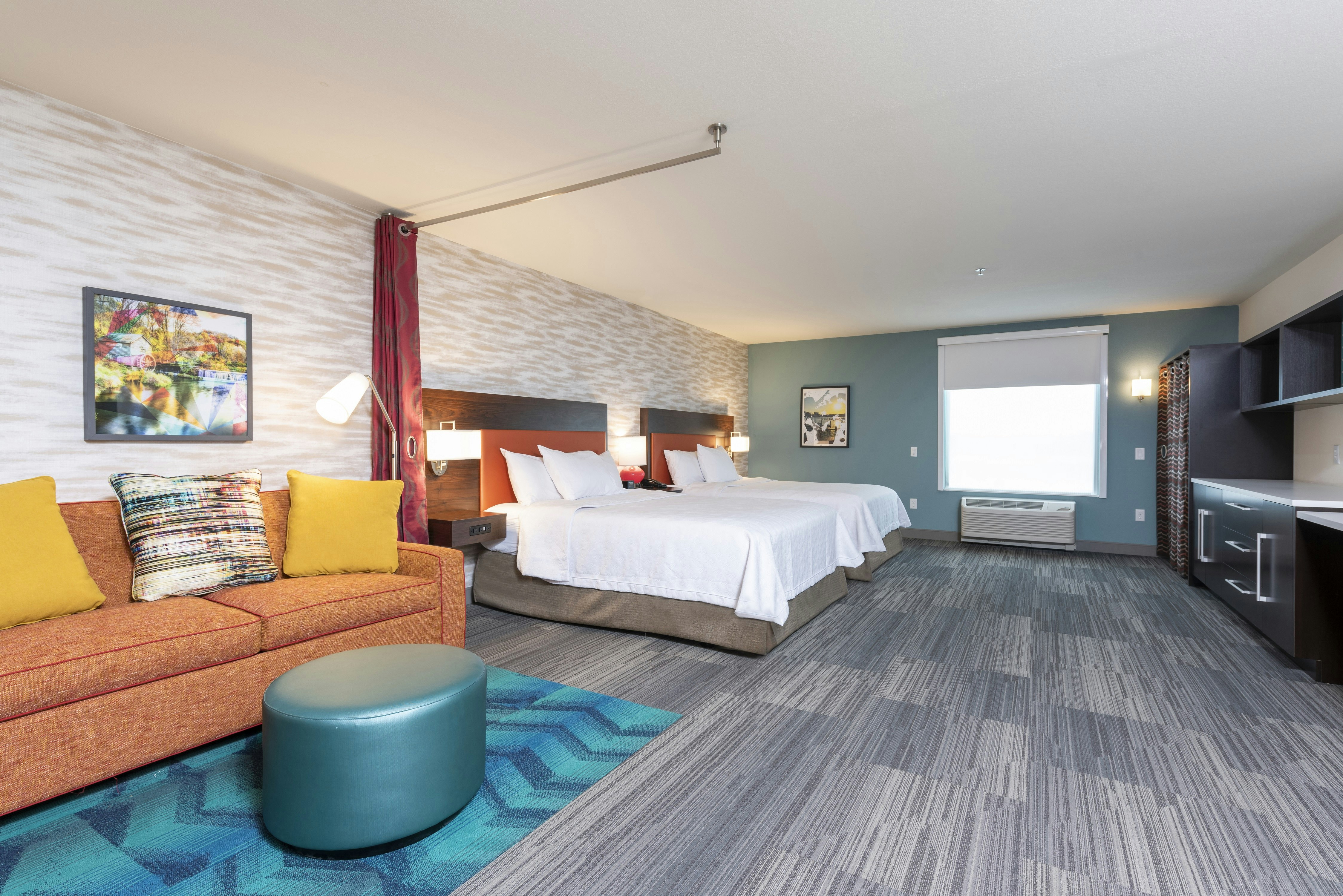 Studio, 2 Queen Beds, Accessible