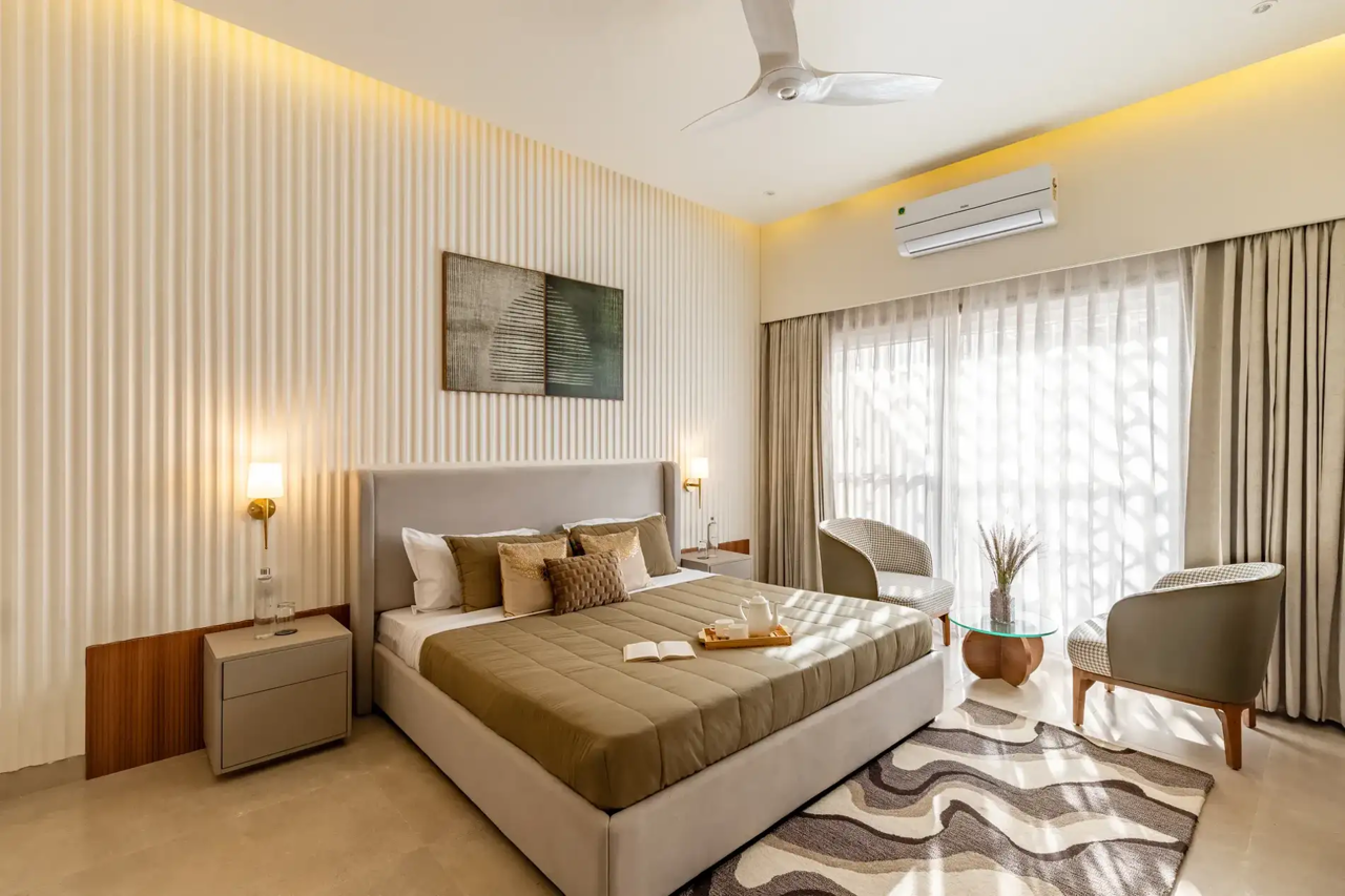 Room at ELIVAAS Luxe 3 BHK with Swimming Pool Shourya Eden, UDAIPUR