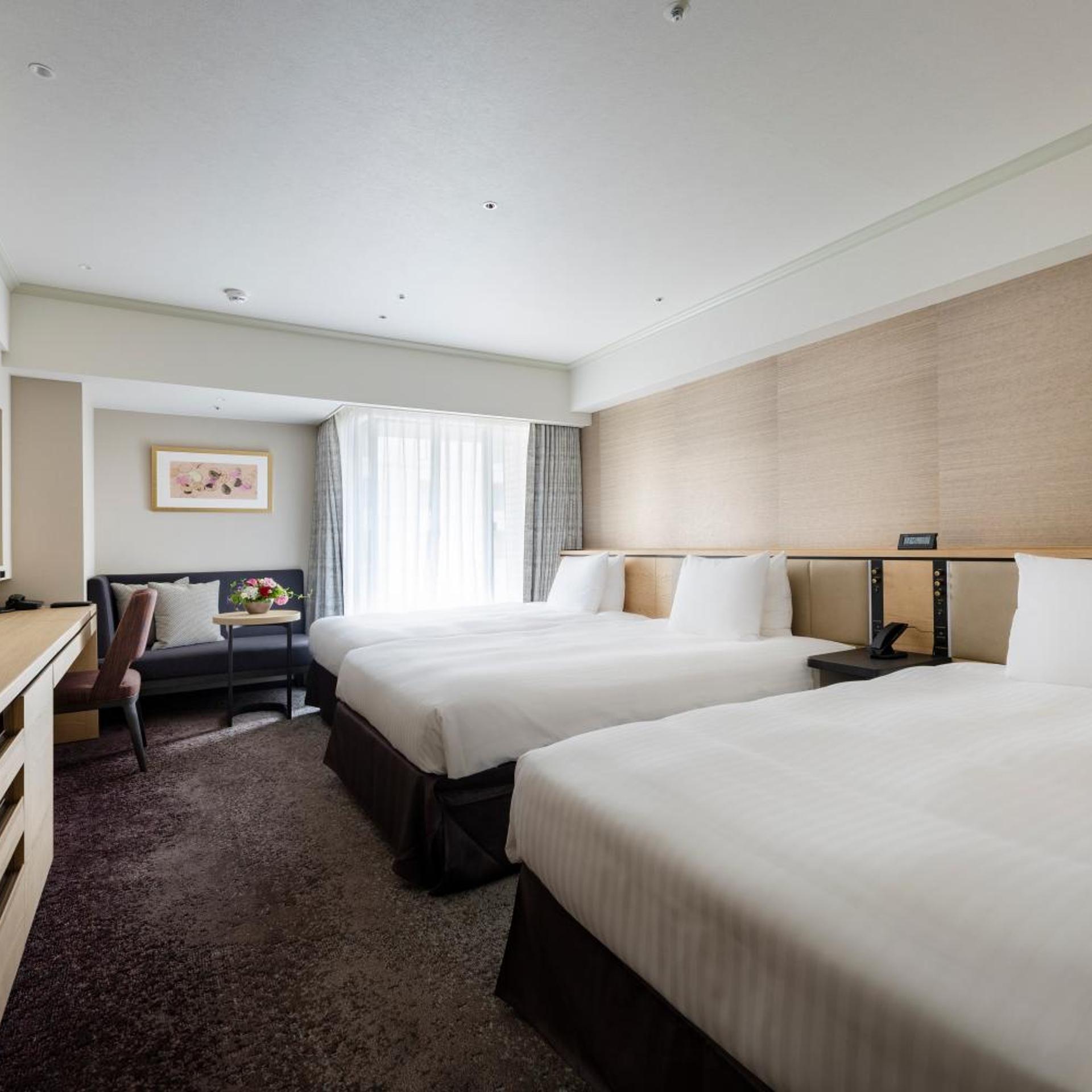 Room, Triple, Single Bed, Garden Side
