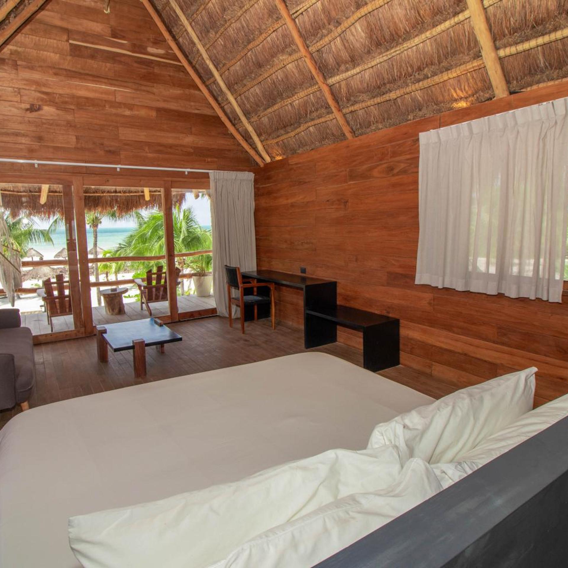 بنغل بإطلالة على البحر، Blue Holbox Hotel 2/10