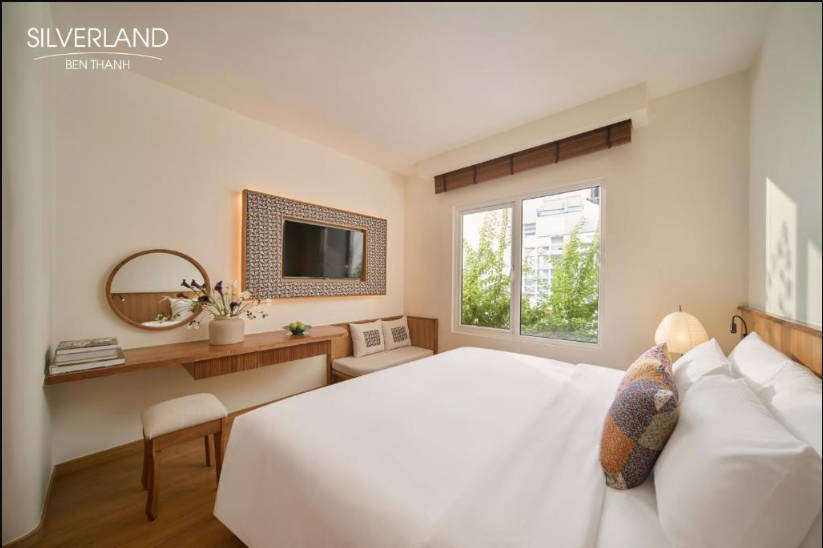 غرفة ديلوكس بسرير مزدوج أو سريرين منفصلين، Silverland Ben Thanh Hotel 4/9