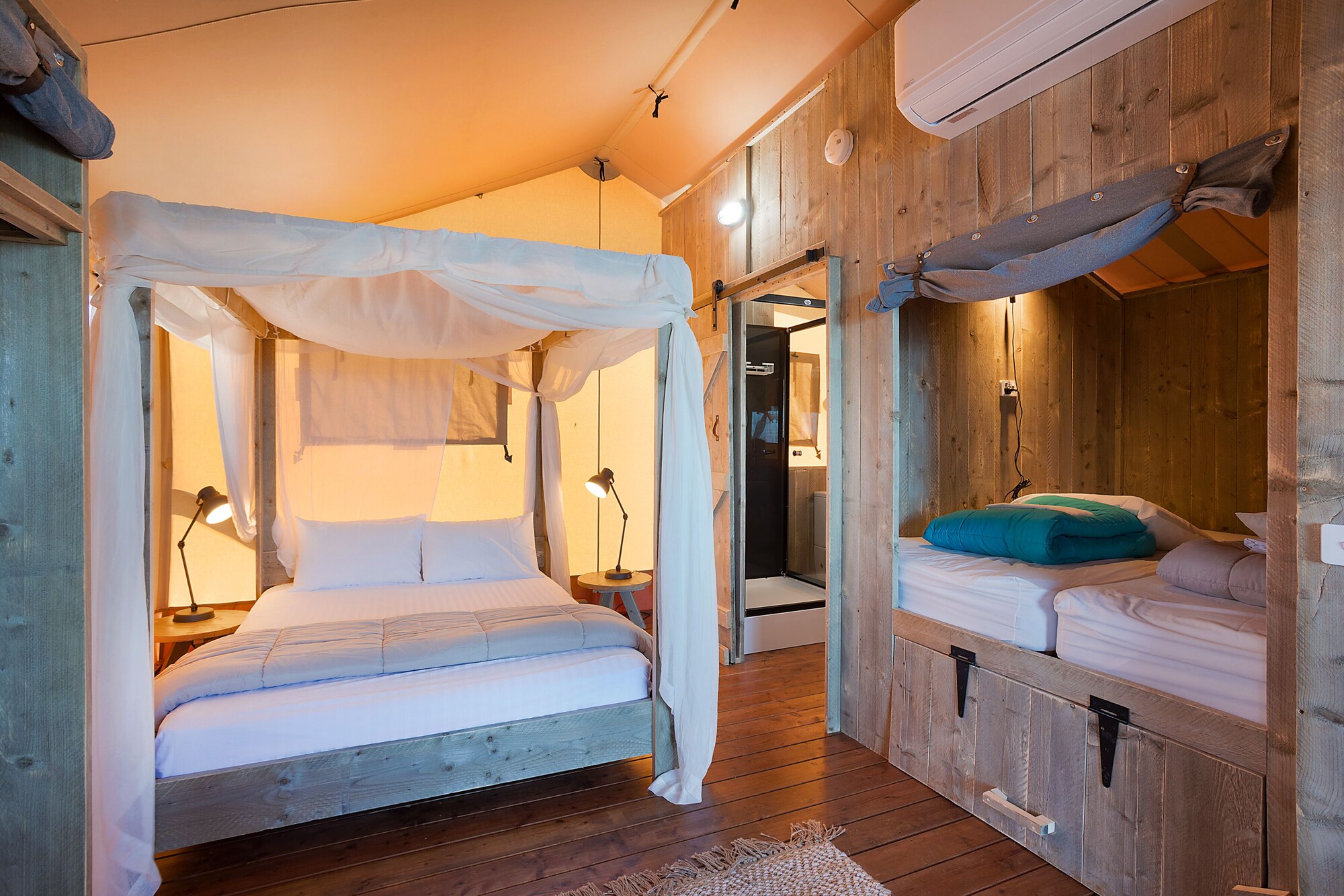 Safari, Tent, 1 Queen and 1 Single Bed