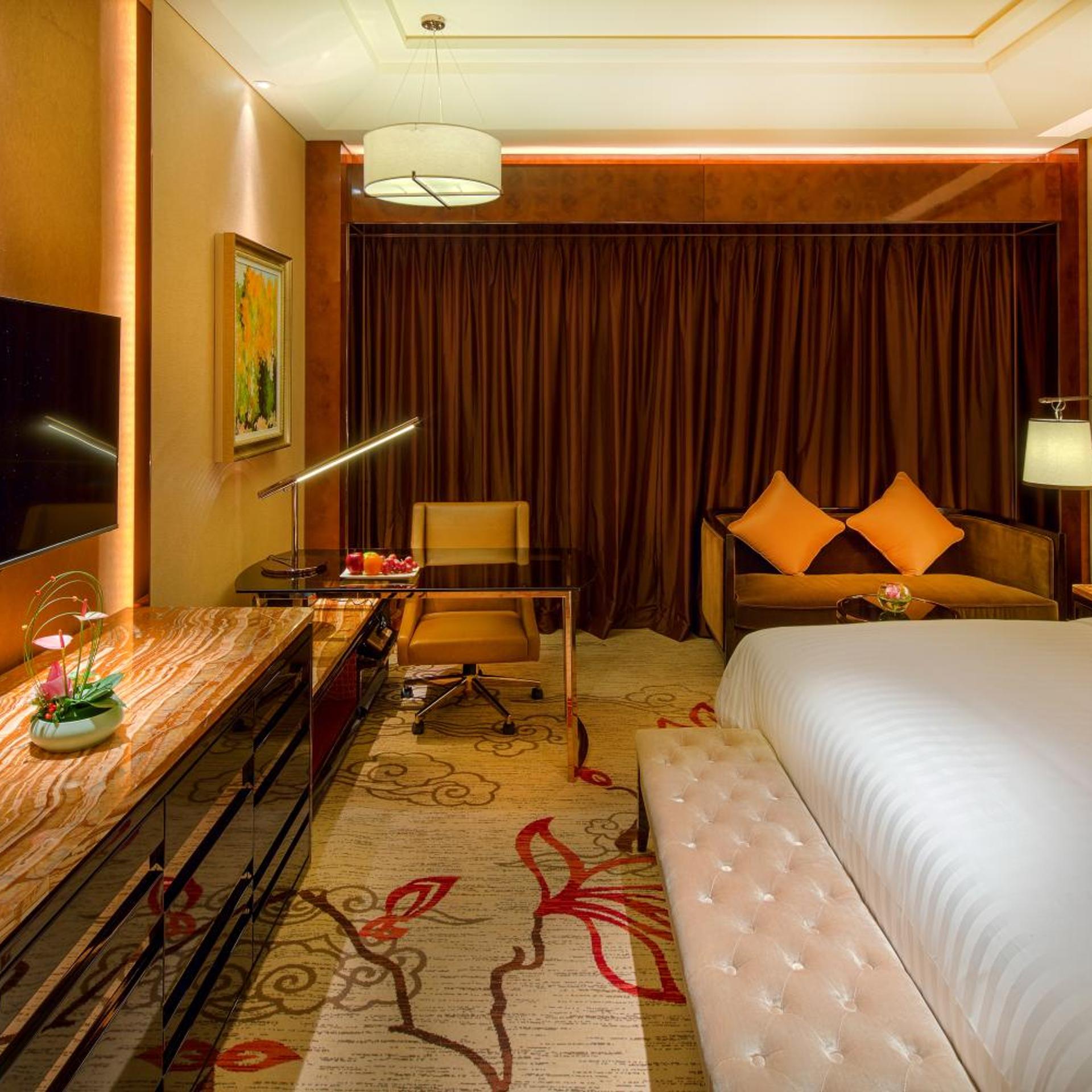 غرفة ديلوكس بسرير كوين، SANDING NEW CENTURY GRAND HOTEL YIWU 6/7