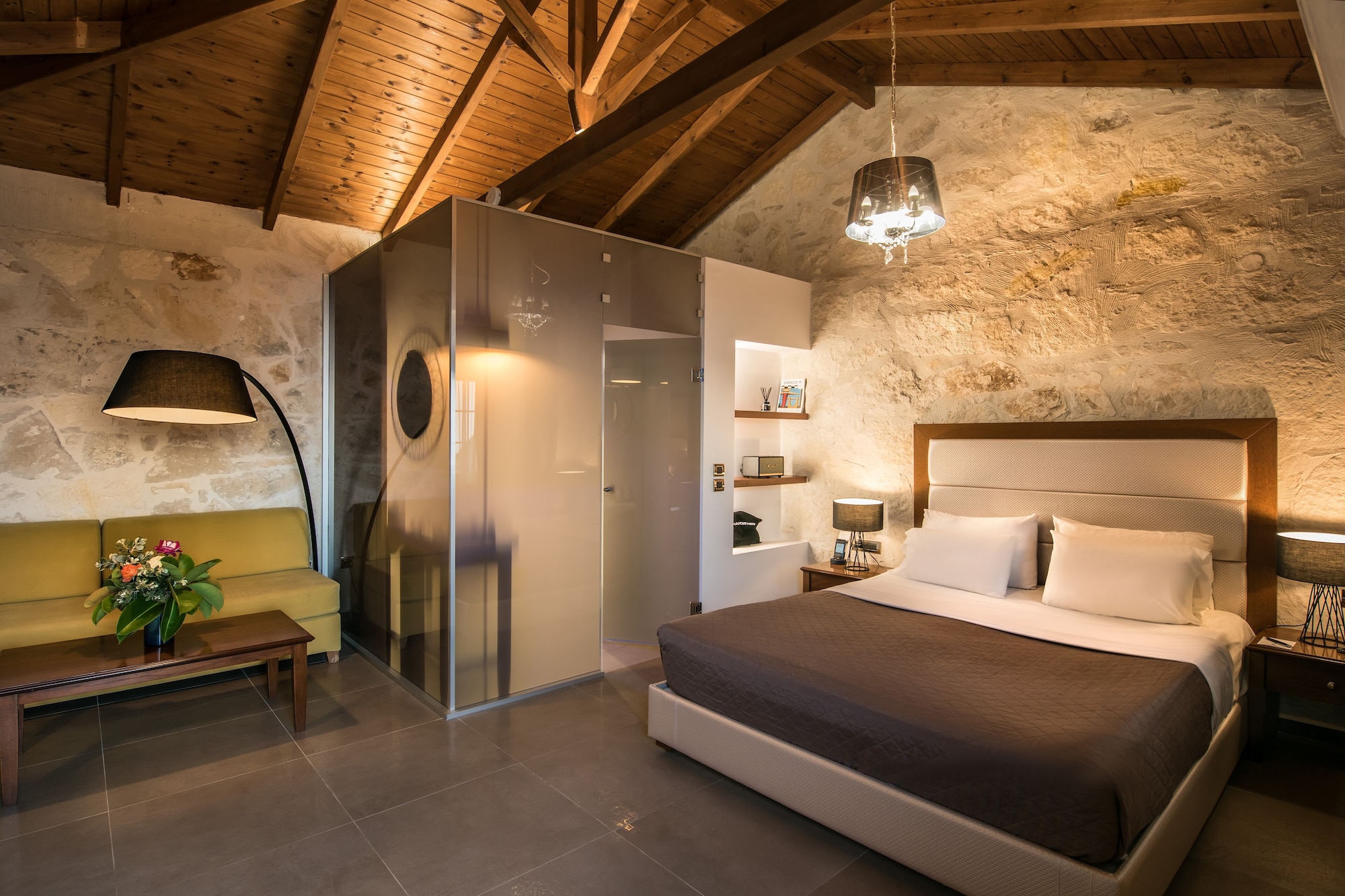 Stone, Suite, Double Bed, Sea View, Hot Tub