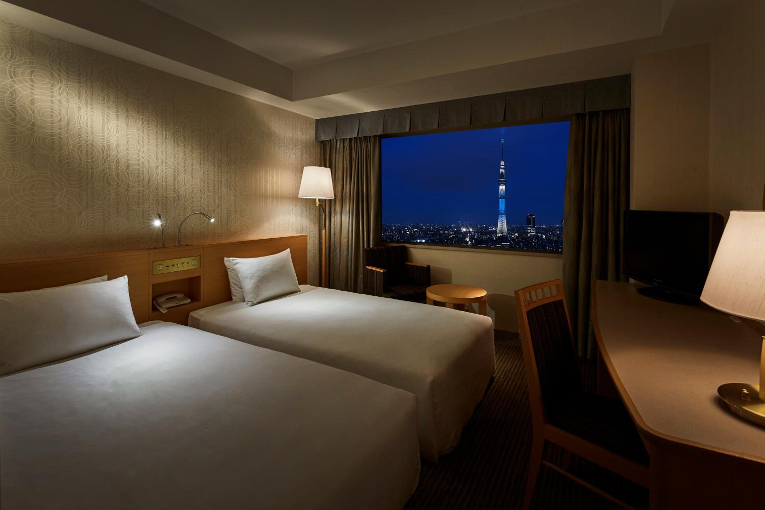 Casual, Twin Beds, Tokyo Sky Tree View