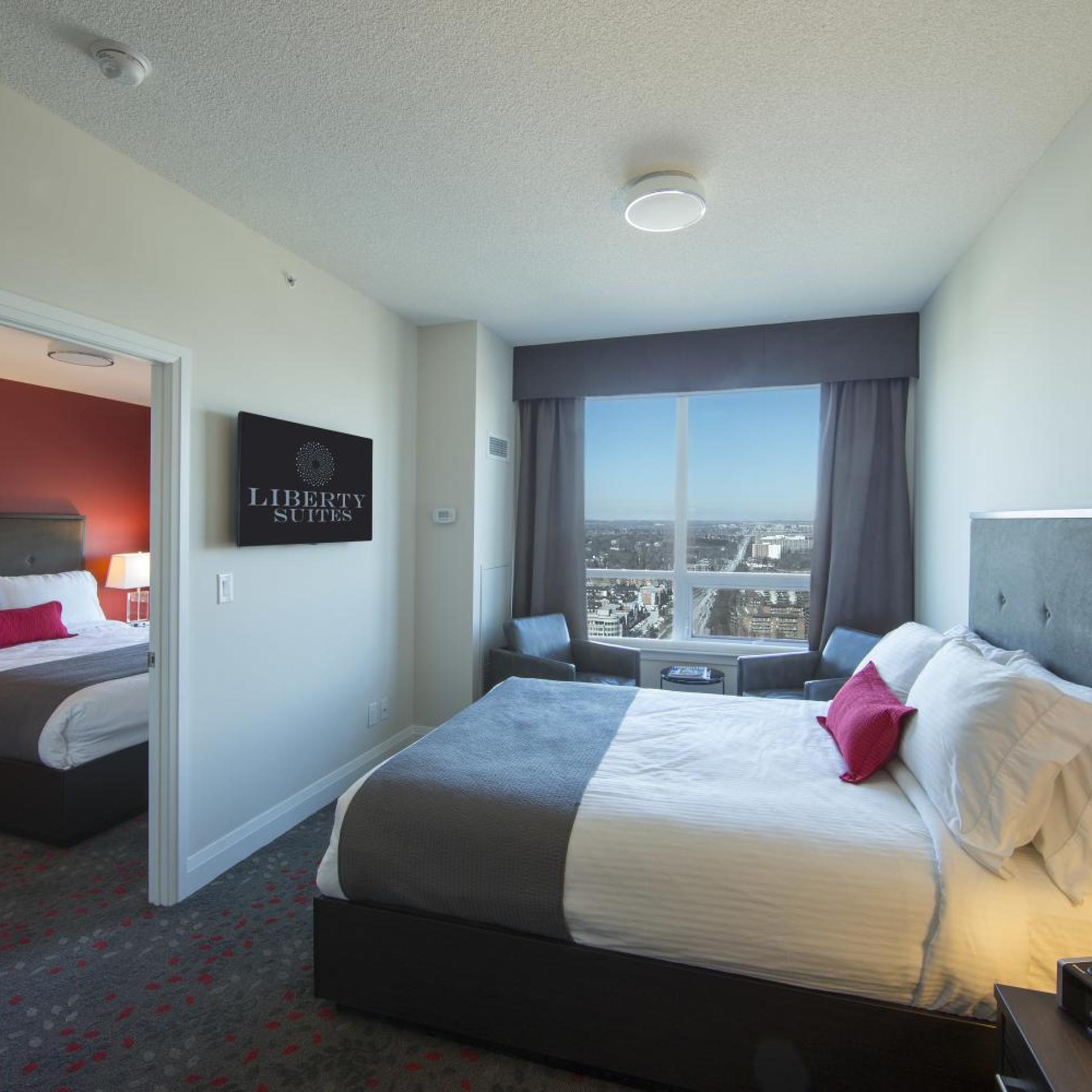 جناح ديلوكس بسرير كوين، Liberty Suites Hotel 3/4