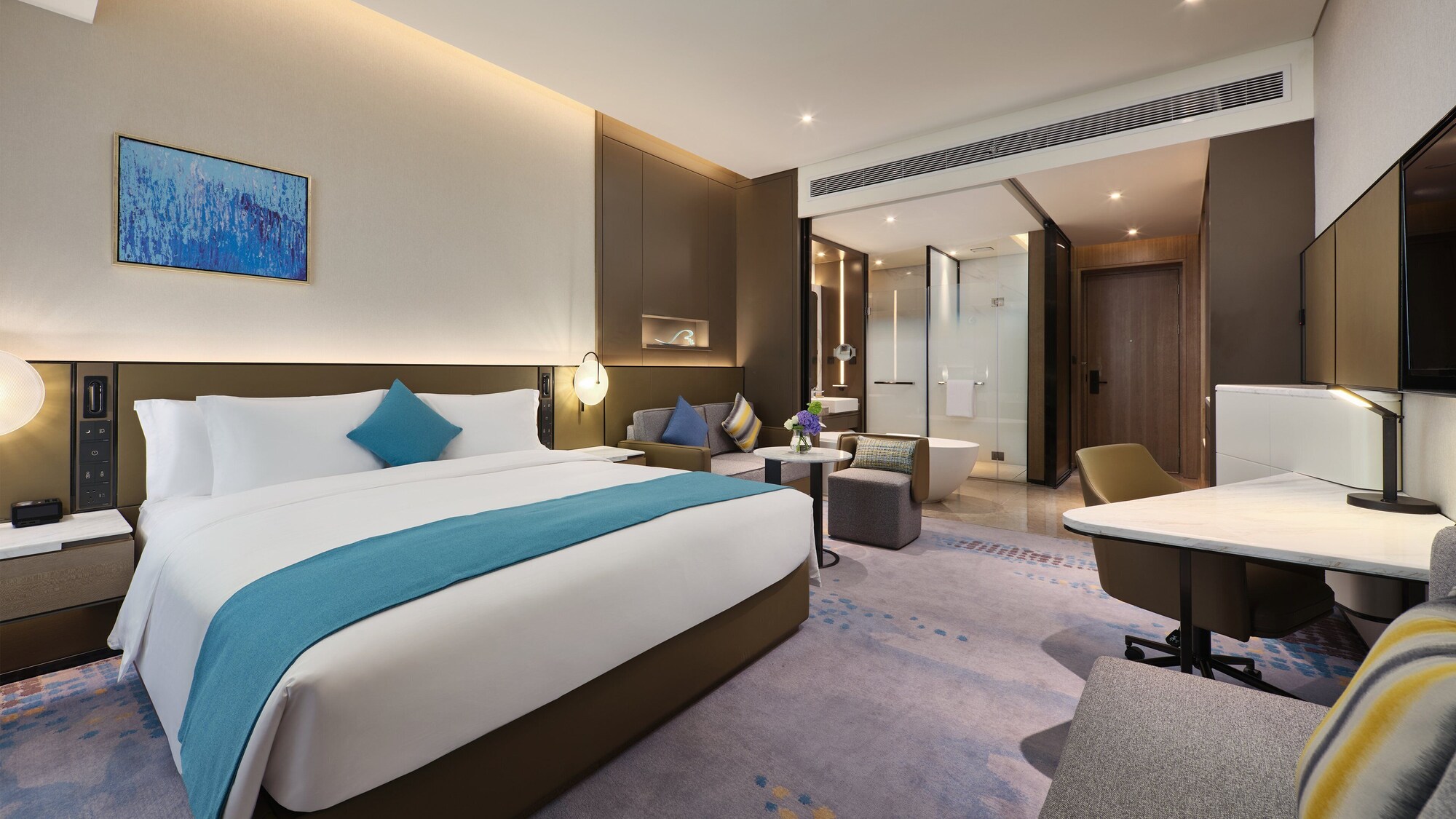 غرفة قياسية بسرير كينج، Crowne Plaza Wuhan Development Zone 2/7
