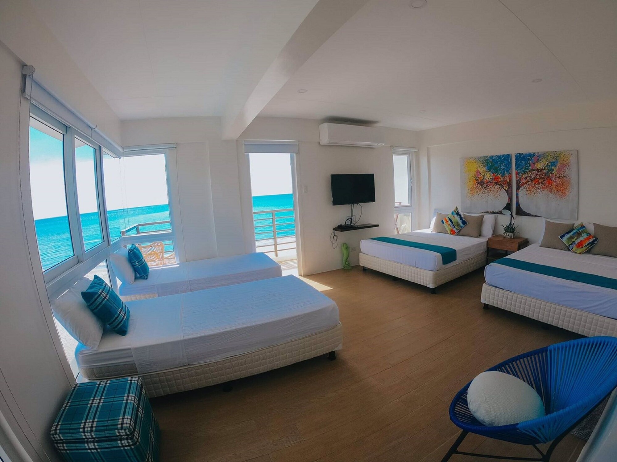 Family, 2 Queen and Twin Beds, Ocean View, Centro Building