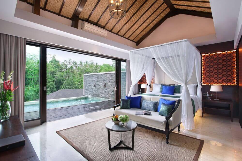 Pool, Villa, King Bed, Garden View