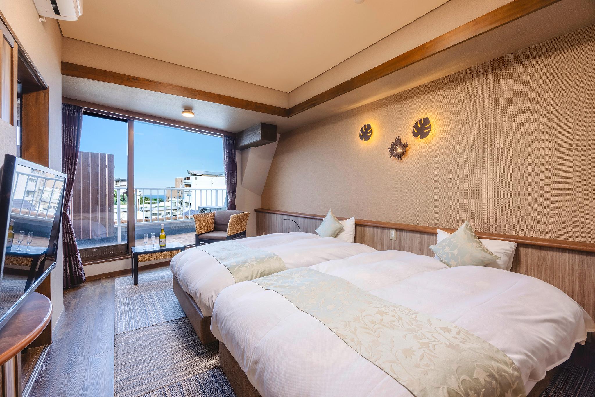 Semi Room, Western, 2 Semi Double Beds, Outdoor Bath