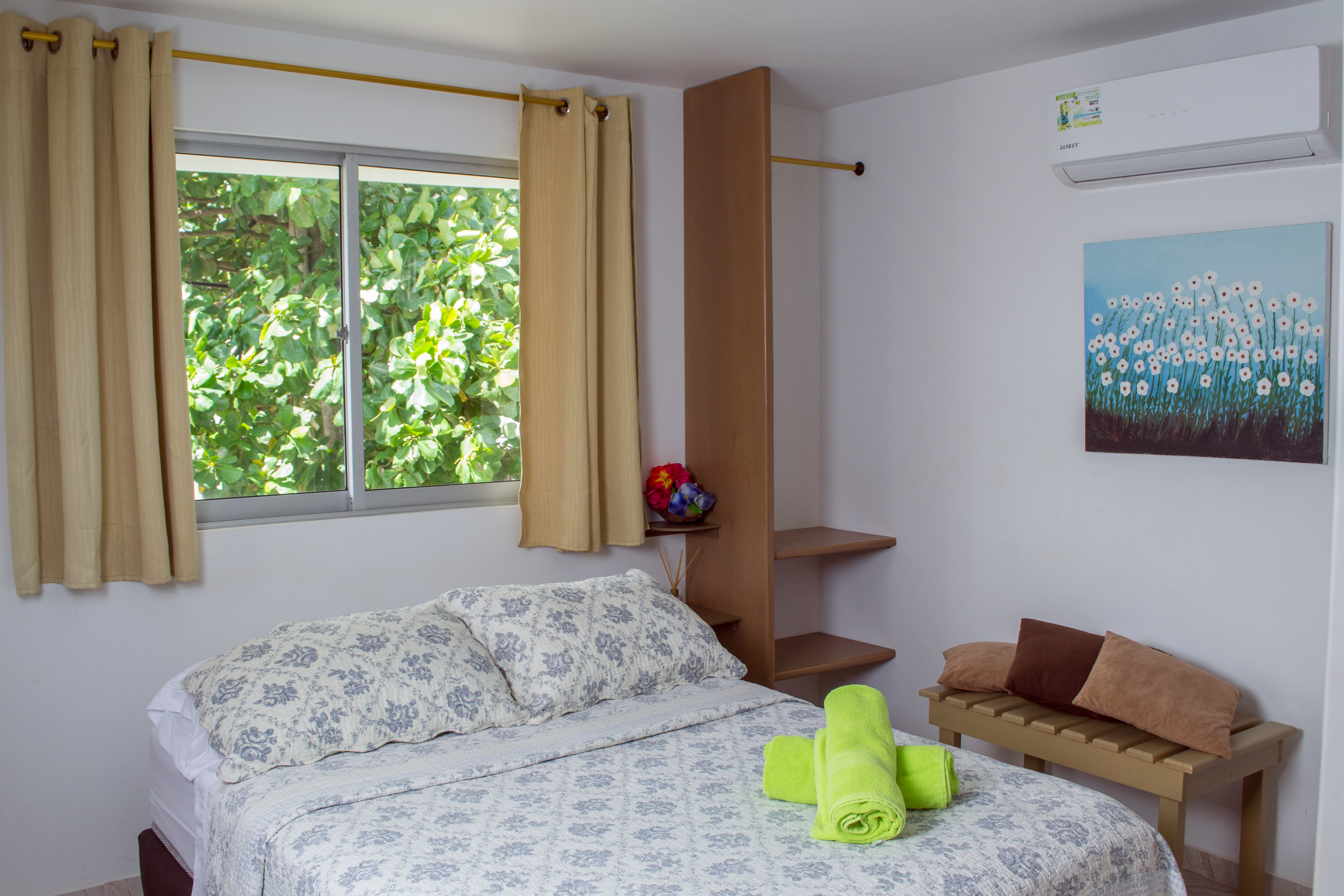 Lodge, 2 Double Beds, Garden View