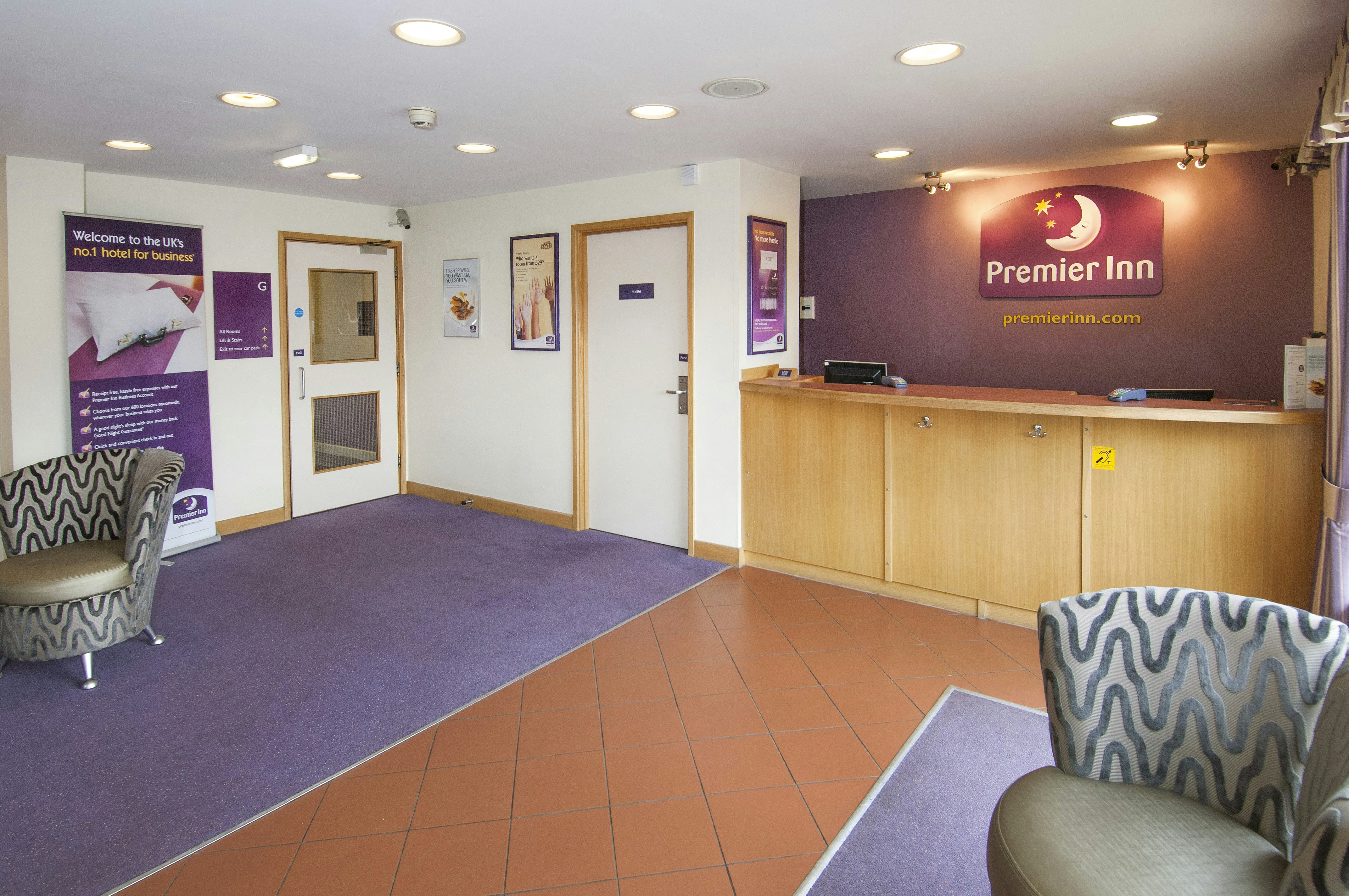 Lobby at Premier Inn Leeds East, LEEDS - UK