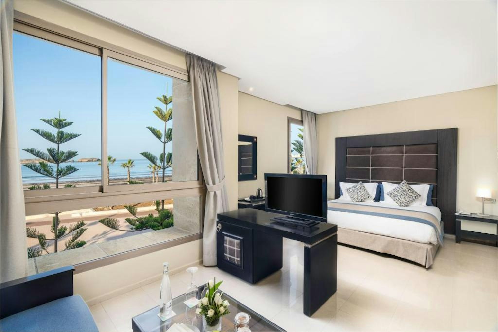 غرفة ديلوكس بسرير مزدوج بإطلالة على البحر، Atlas Essaouira Riad Resort 5/9