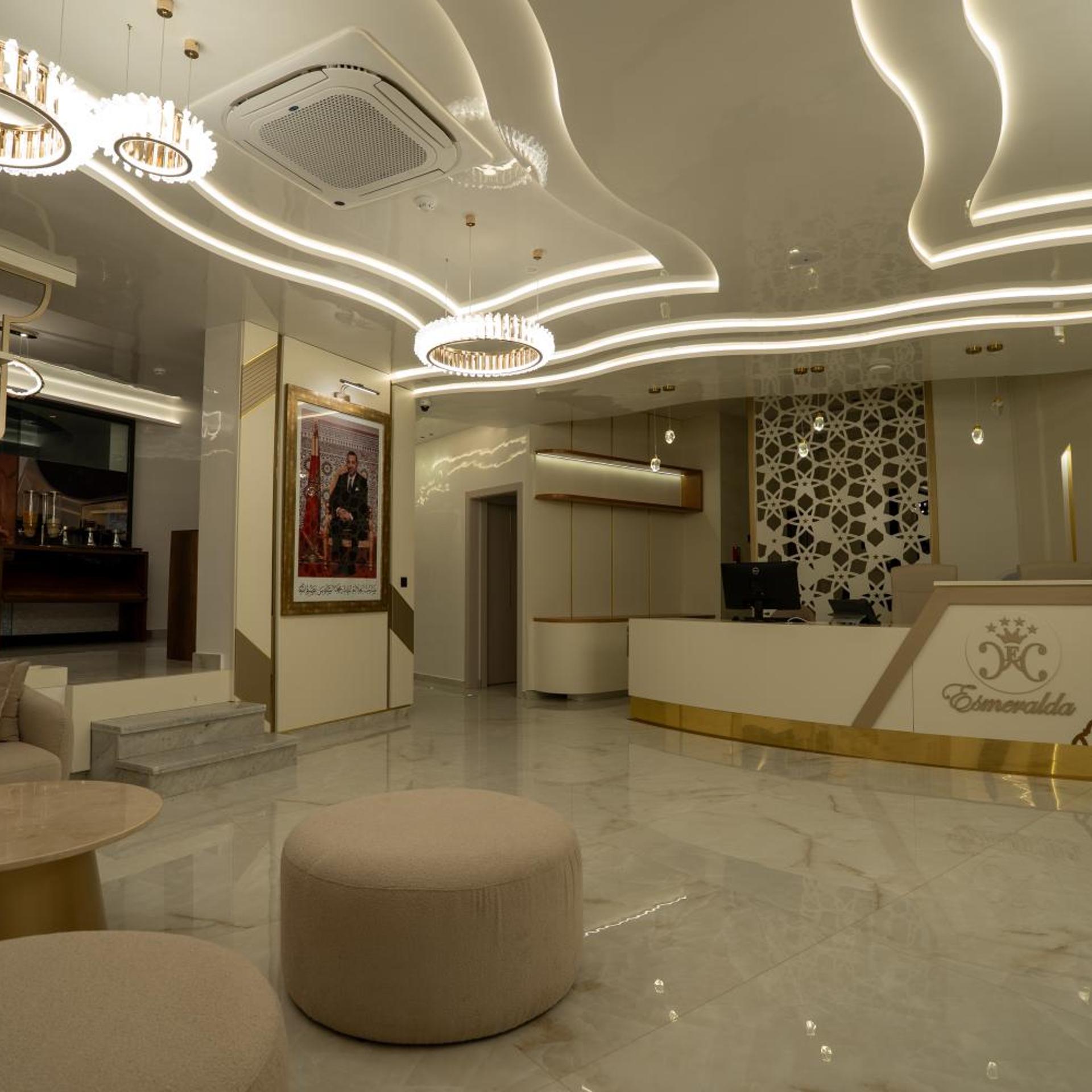 Lobby at Hotel Esmeralda, CHEFCHAOUEN